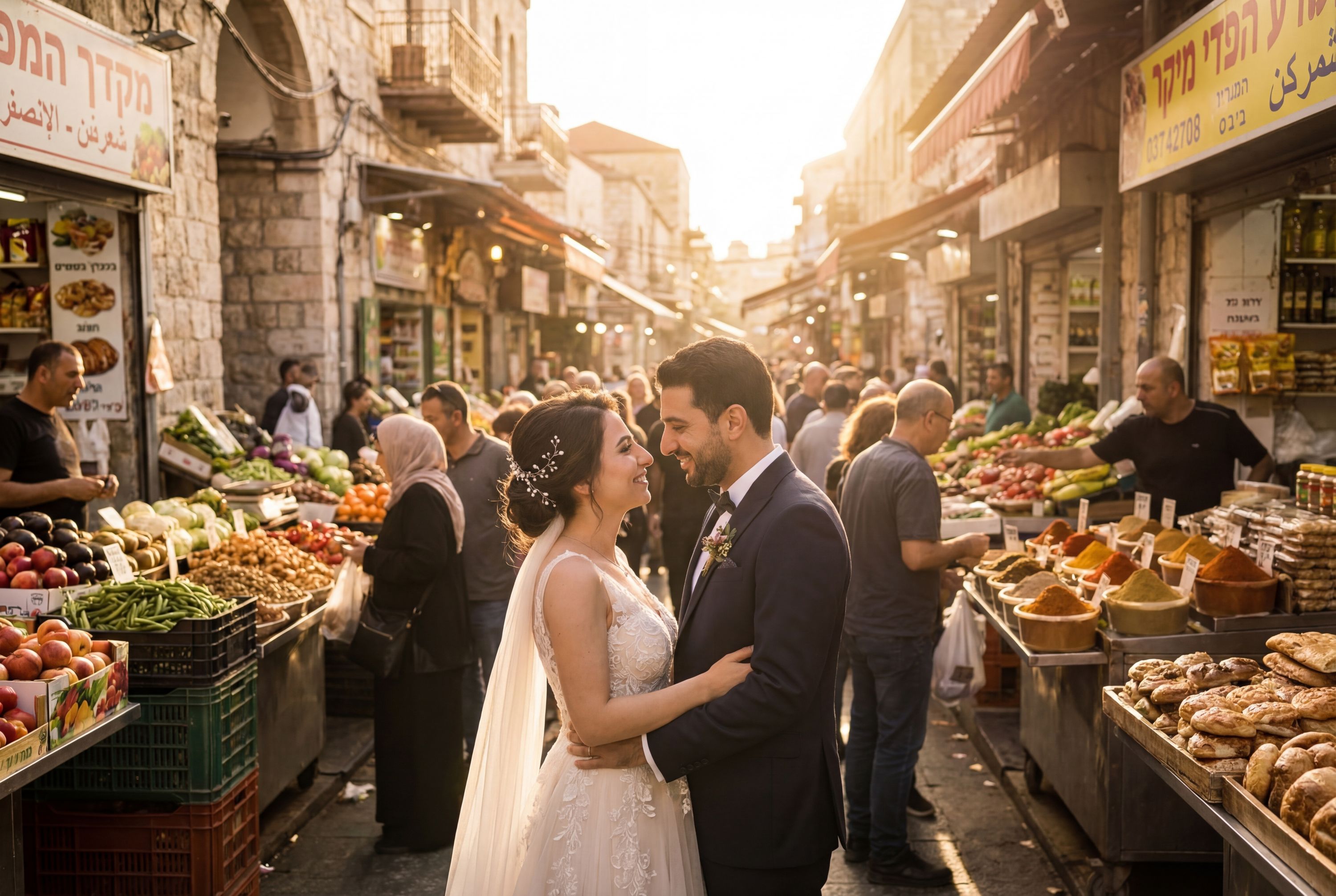 Wedding photography Jerusalem - Mahane Yehuda Market
