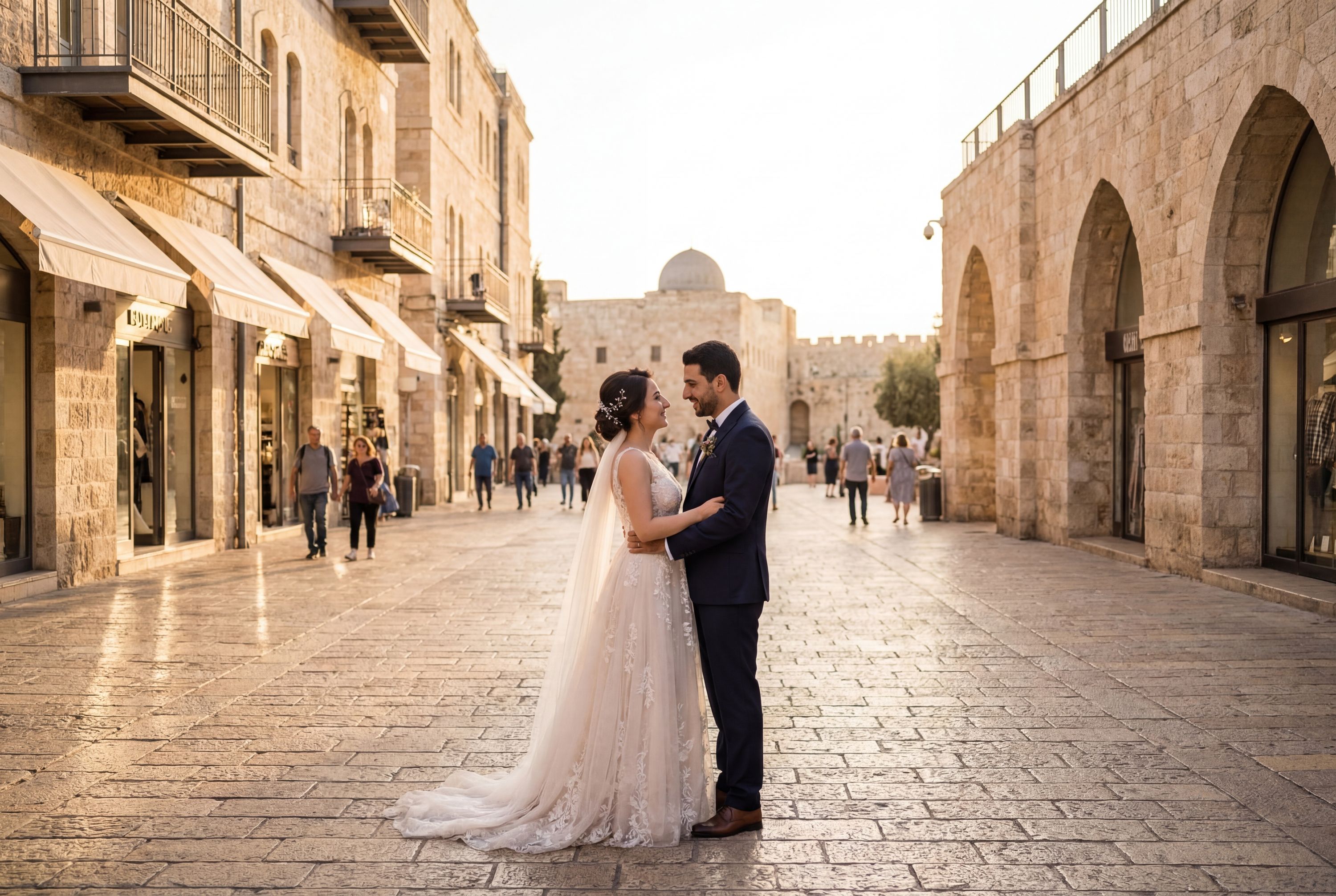 Wedding photography Jerusalem - Mamilla Avenue (Alrov Mamilla Avenue)