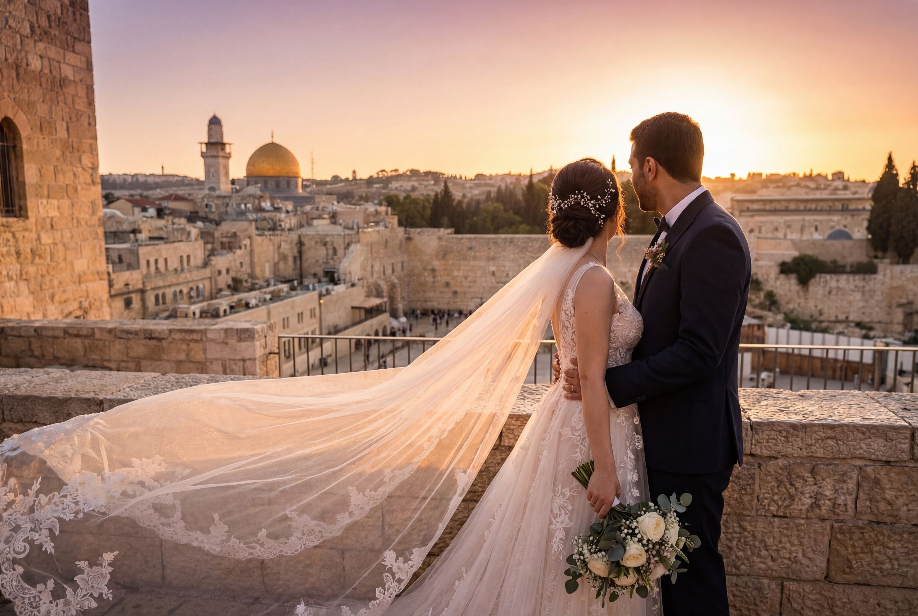 Wedding photography Jerusalem - Tayalet Haas Promenade (Haas Promenade)