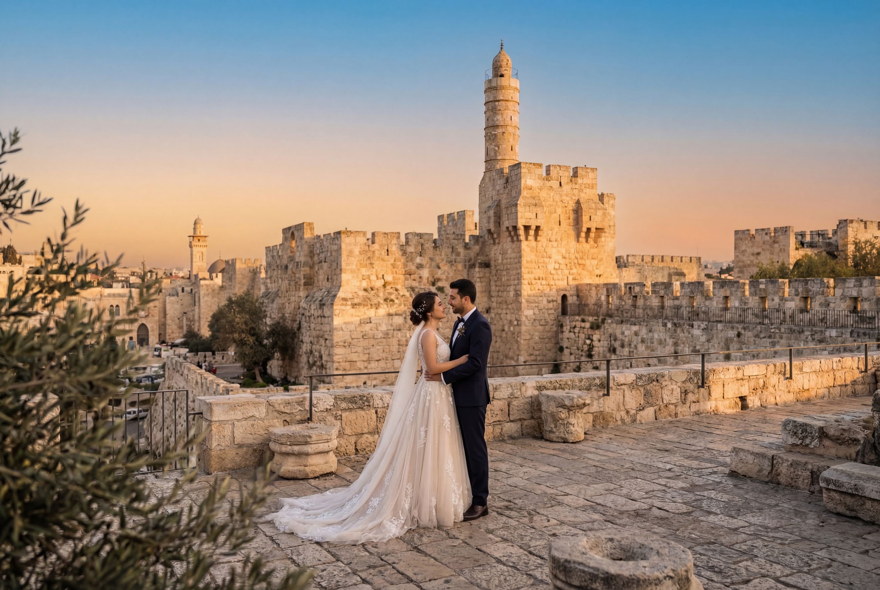 Wedding photography Jerusalem - Tower of David Museum (Citadel)