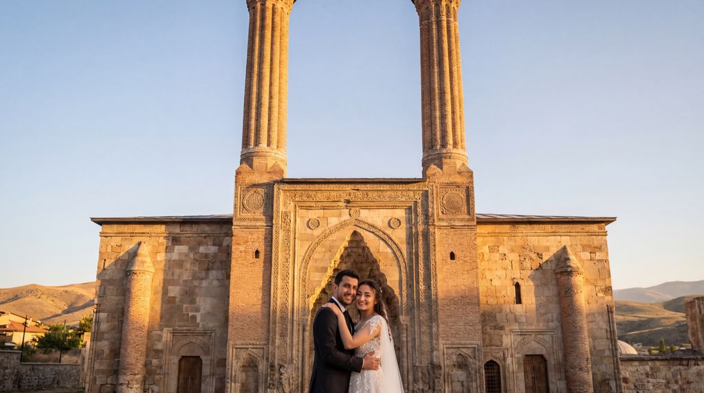 Çifte Minareli Medrese wedding photography, Erzurum, Çifte Minareli Medrese wedding photography, Erzurum,