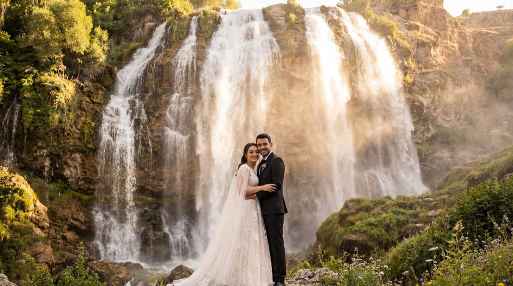 Tortum Waterfall wedding photography, Erzurum, Tortum Waterfall wedding photography, Erzurum,