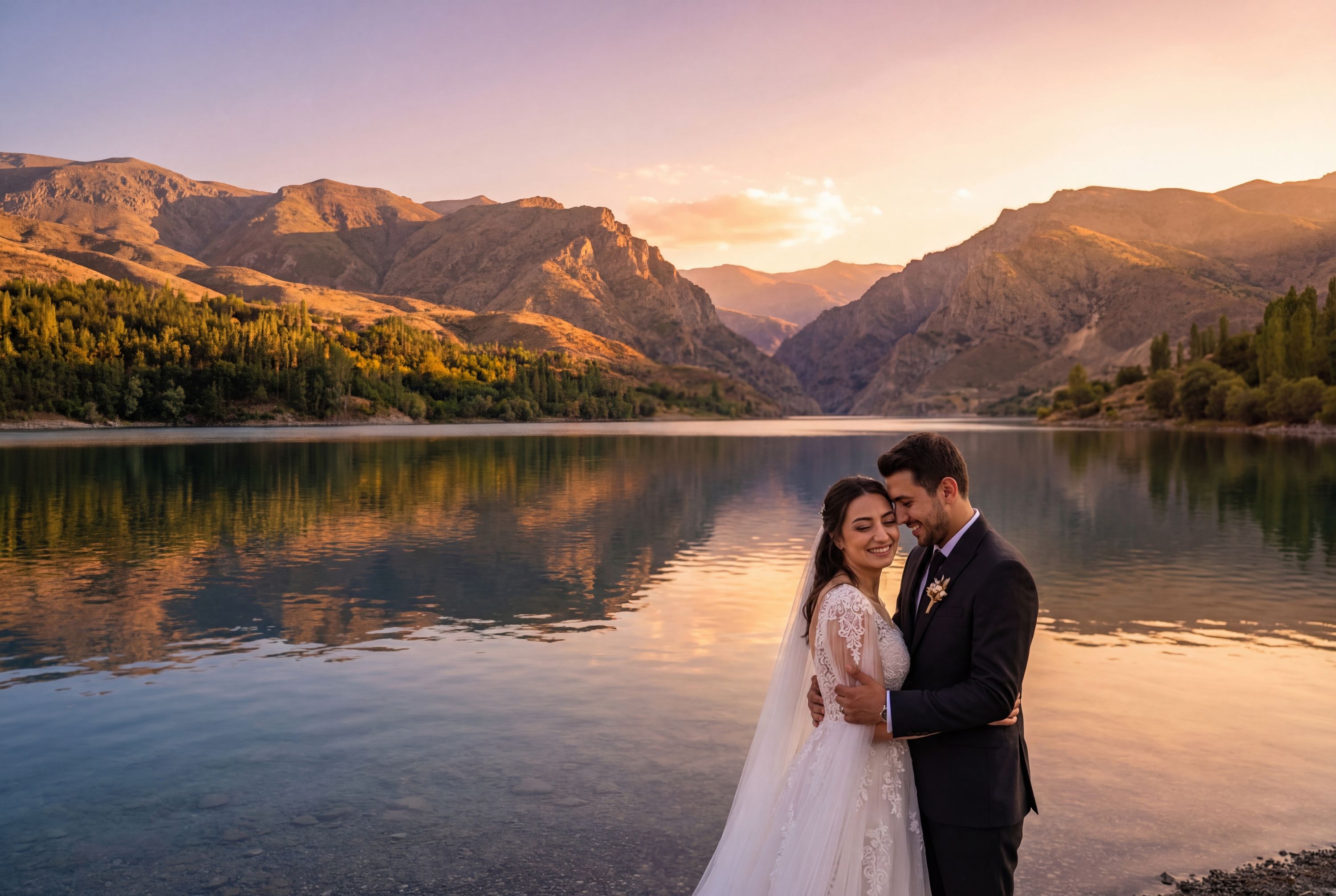 Tortum Gölü (Lake Tortum) wedding photography Erzurum 