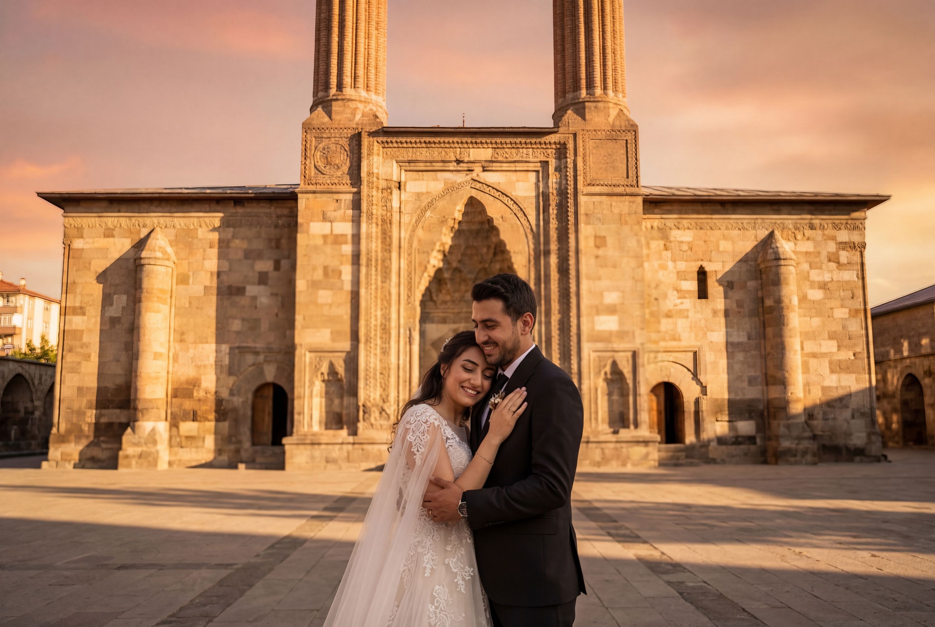 Ulu Cami (Grand Mosque) wedding photography Erzurum 