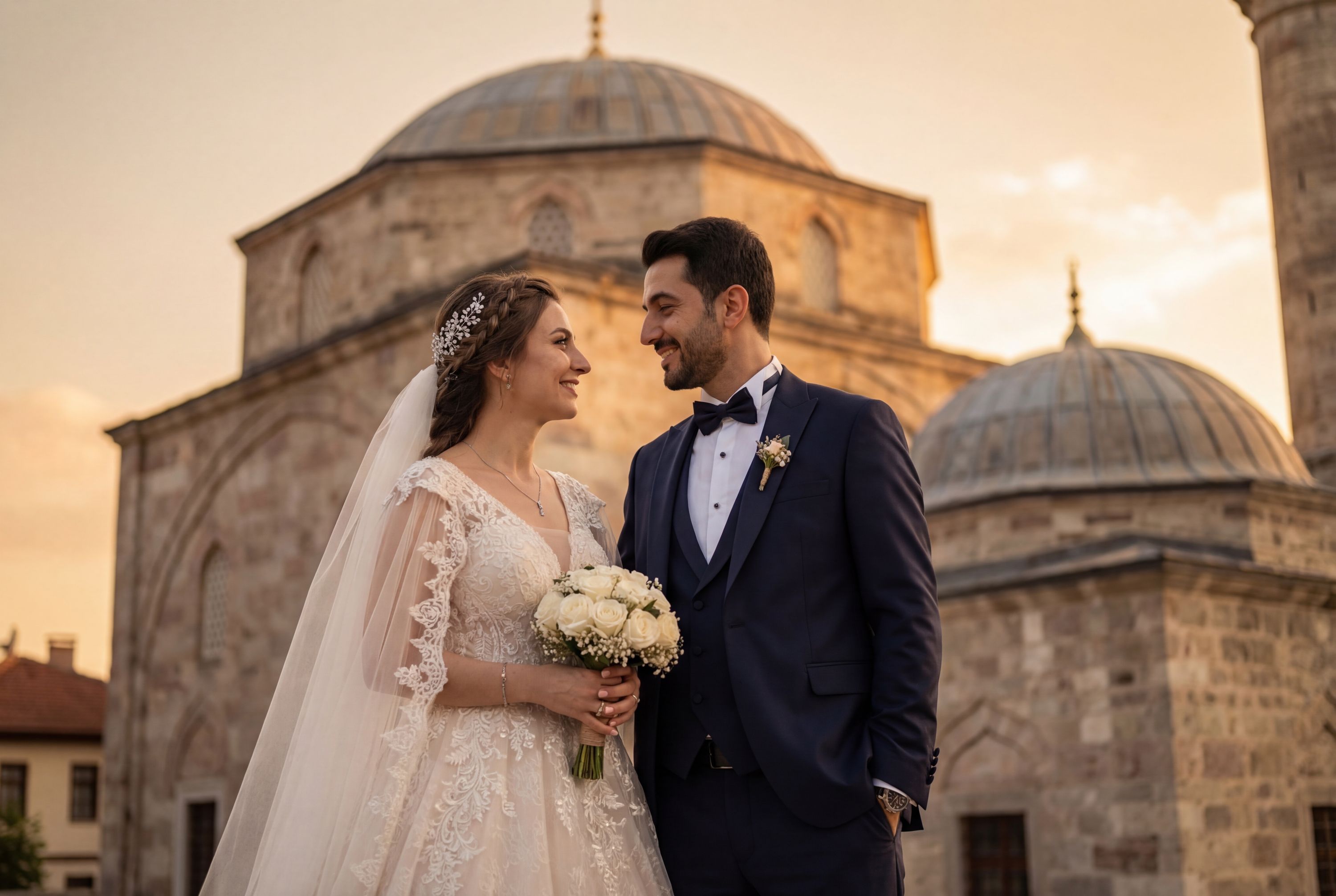 Dönenler Cami (Dönenler Mosque) wedding photography Kütahya 