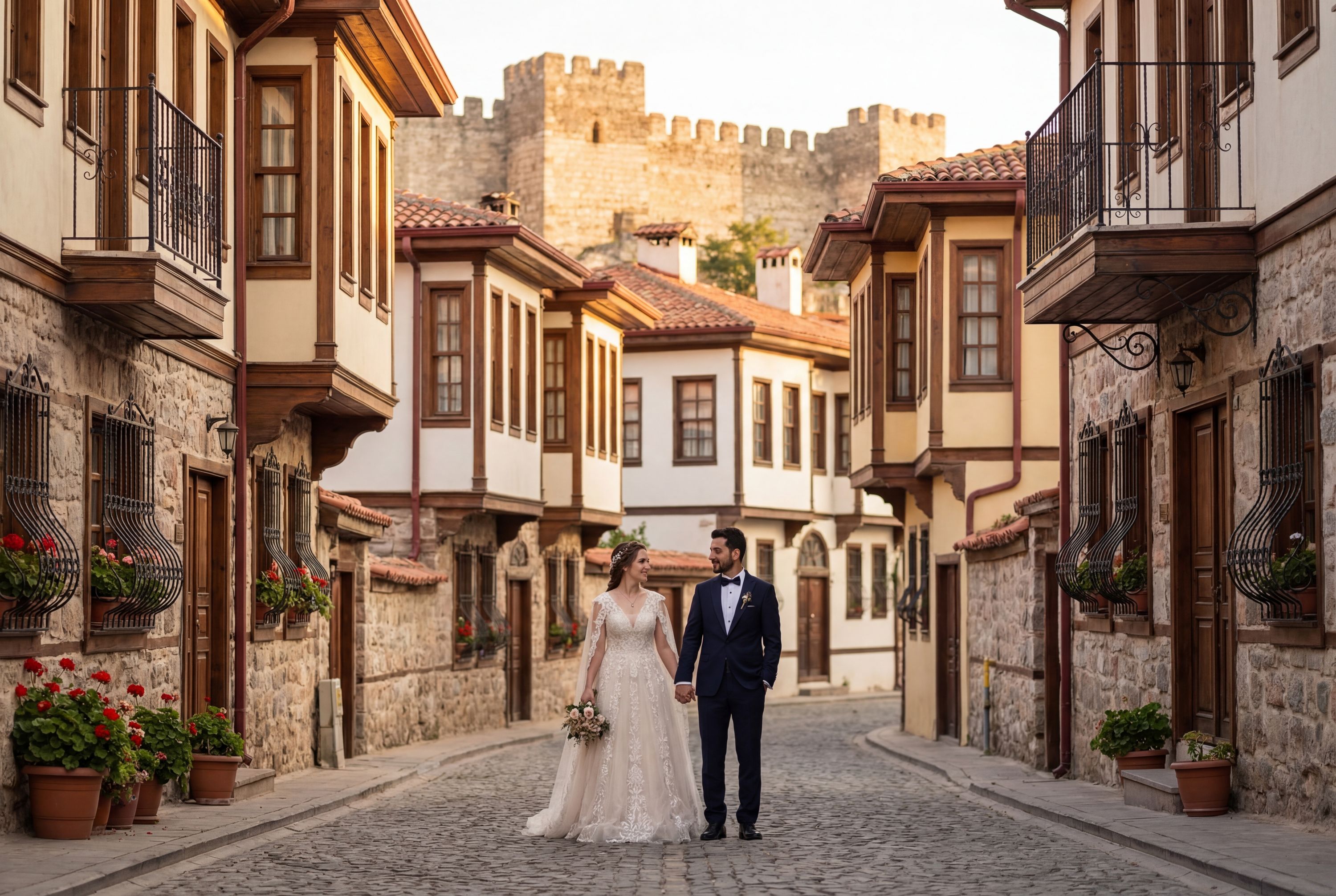 Hisaraltı Streets (around Kütahya Castle) wedding photography Kütahya 