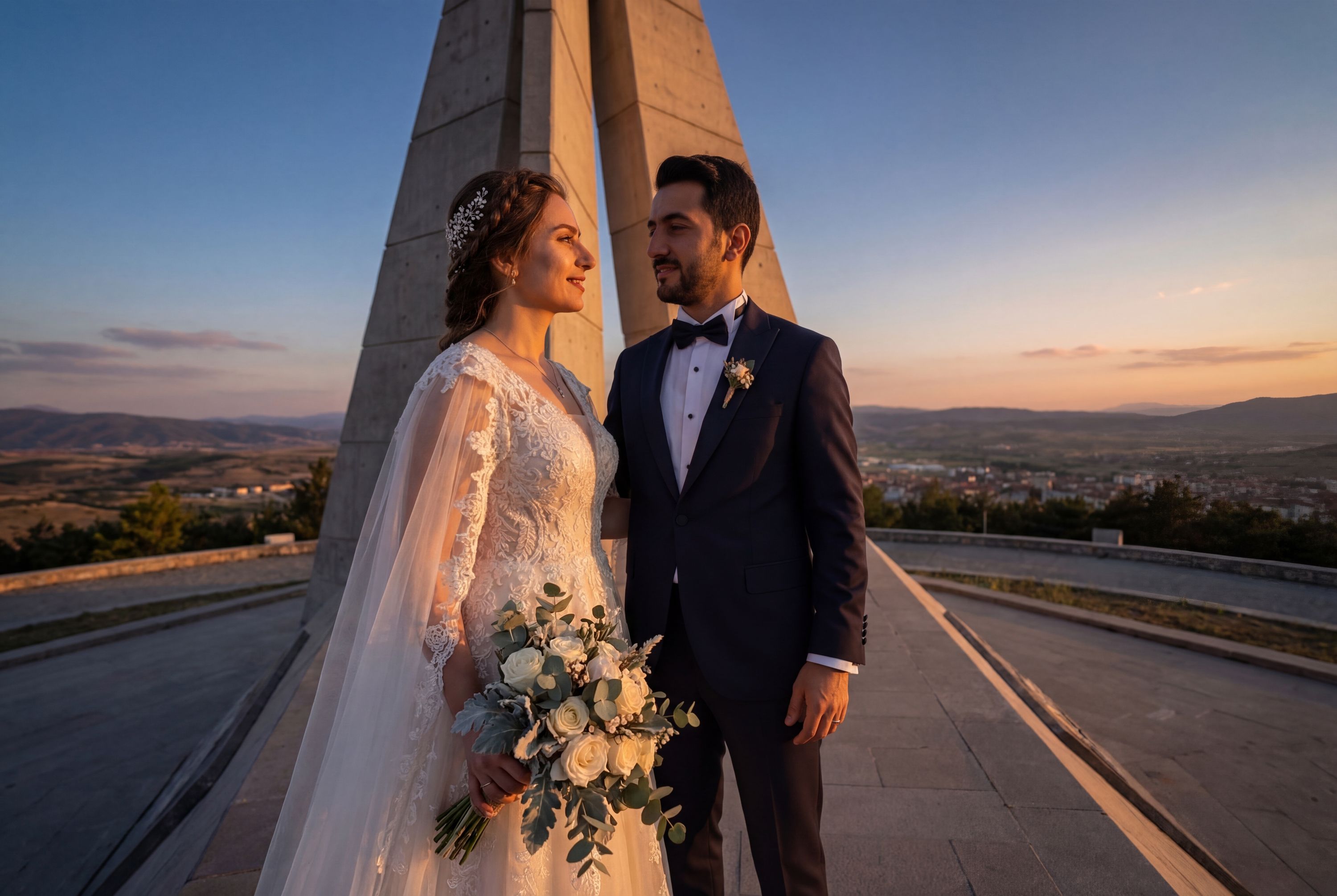 Zafertepe Monument wedding photography Kütahya 