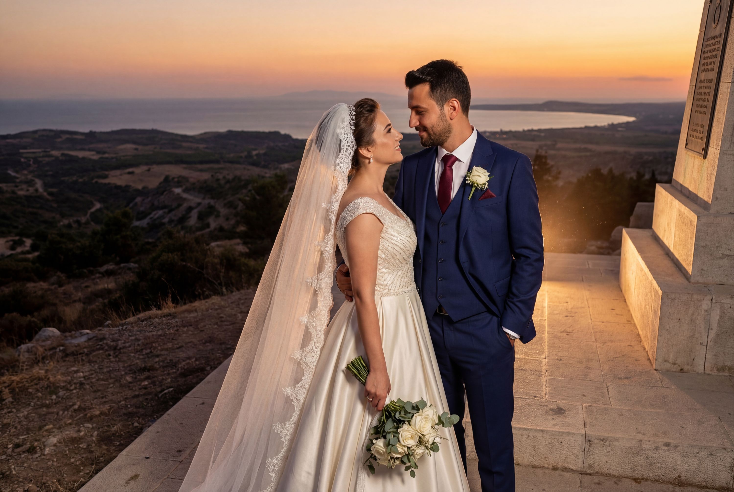 Conkbayırı (Chunuk Bair) Viewpoint wedding photography Çanakkale 
