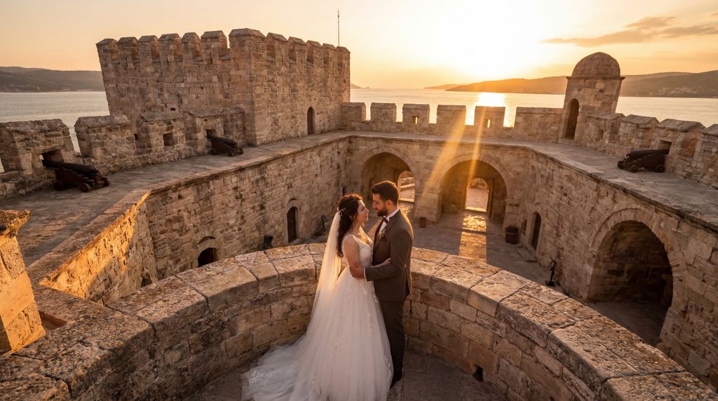 Kilitbahir Castle wedding photography, Çanakkale, Kilitbahir Castle wedding photography, Çanakkale,