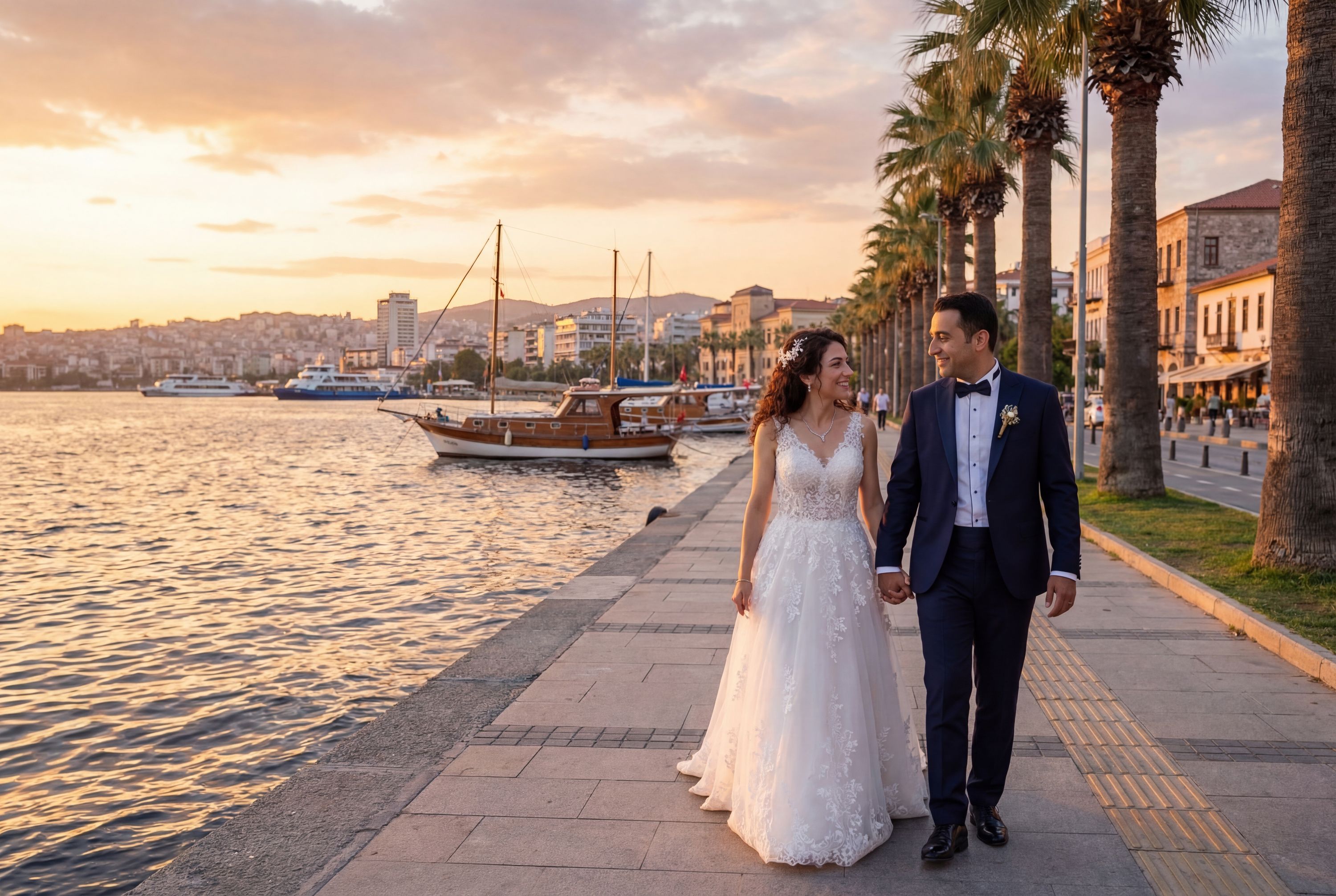 Kordonboyu (Kordon Promenade) wedding photography İzmir 