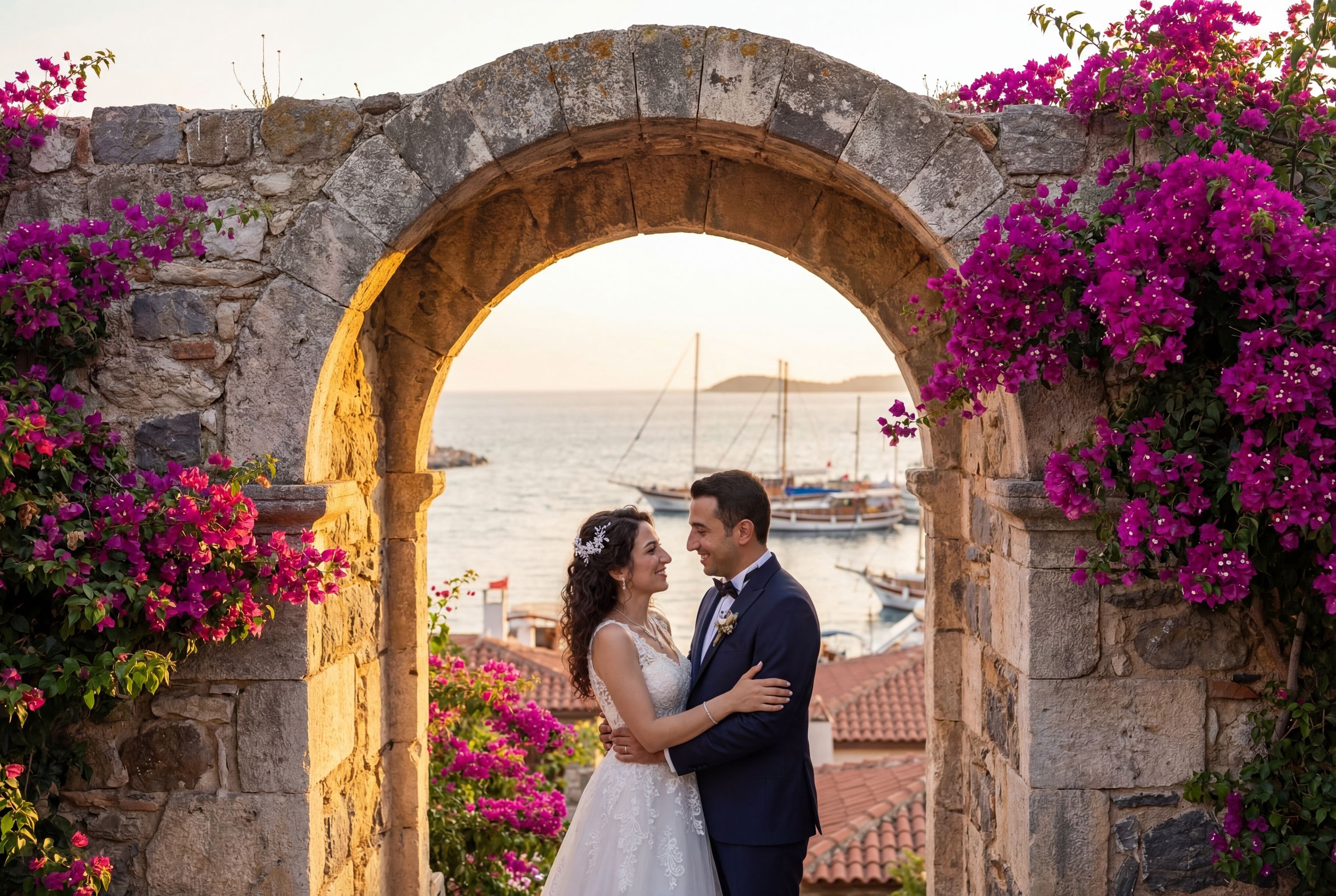 Sığacık Castle & Village wedding photography İzmir 
