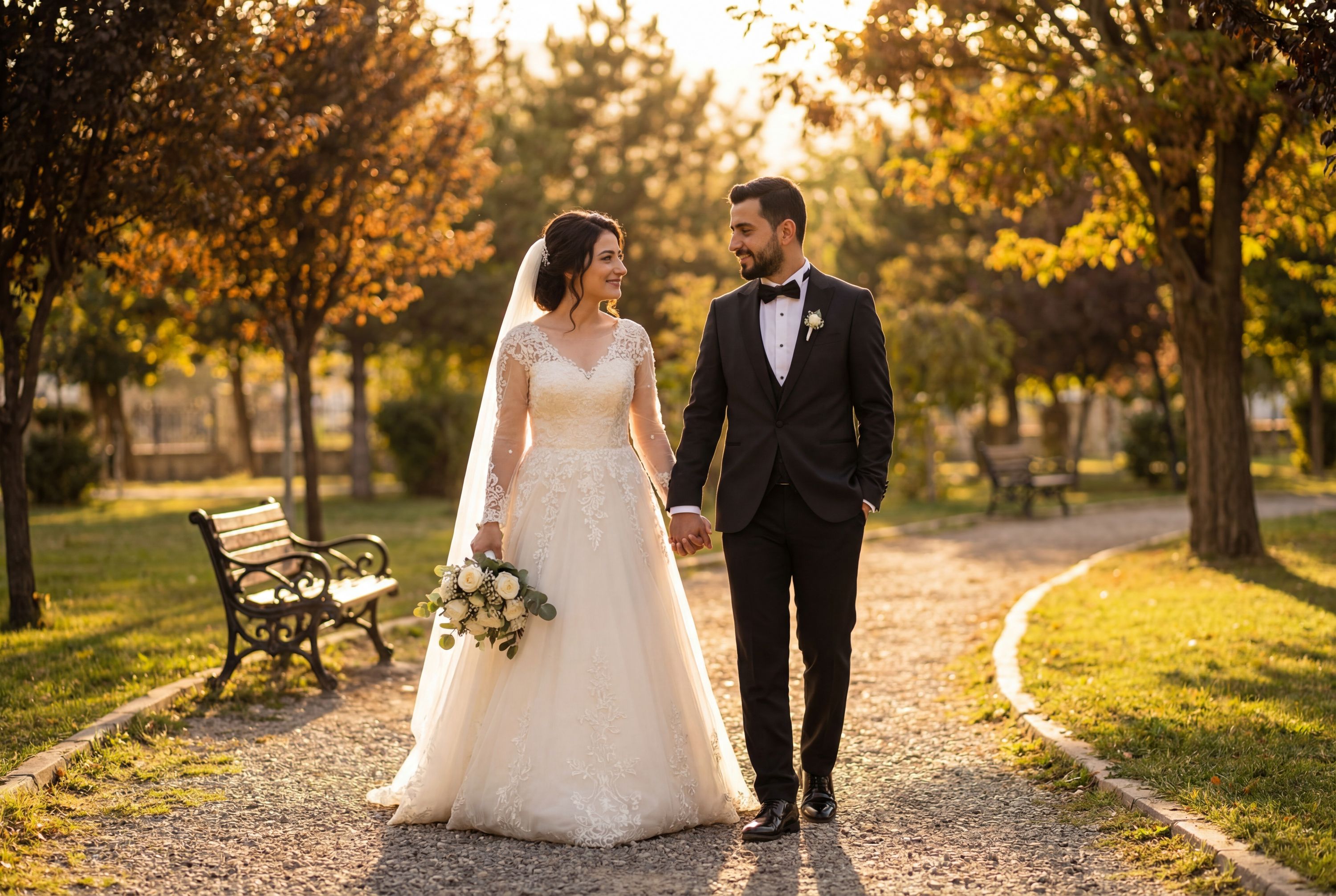 Cumhuriyet Parkı (Republic Park) wedding photography Bayburt 