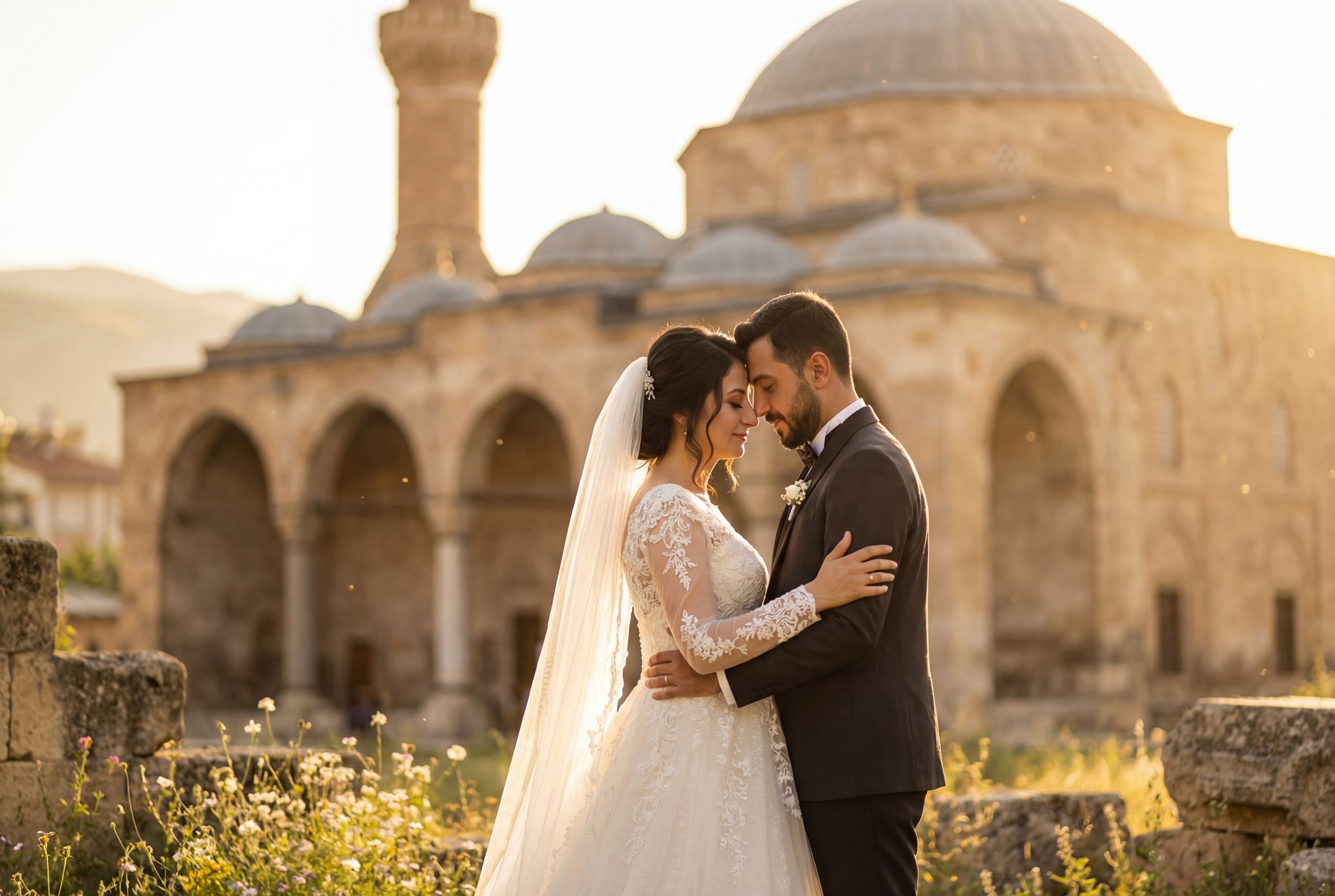 Saruhan Bey Mosque wedding photography Bayburt 