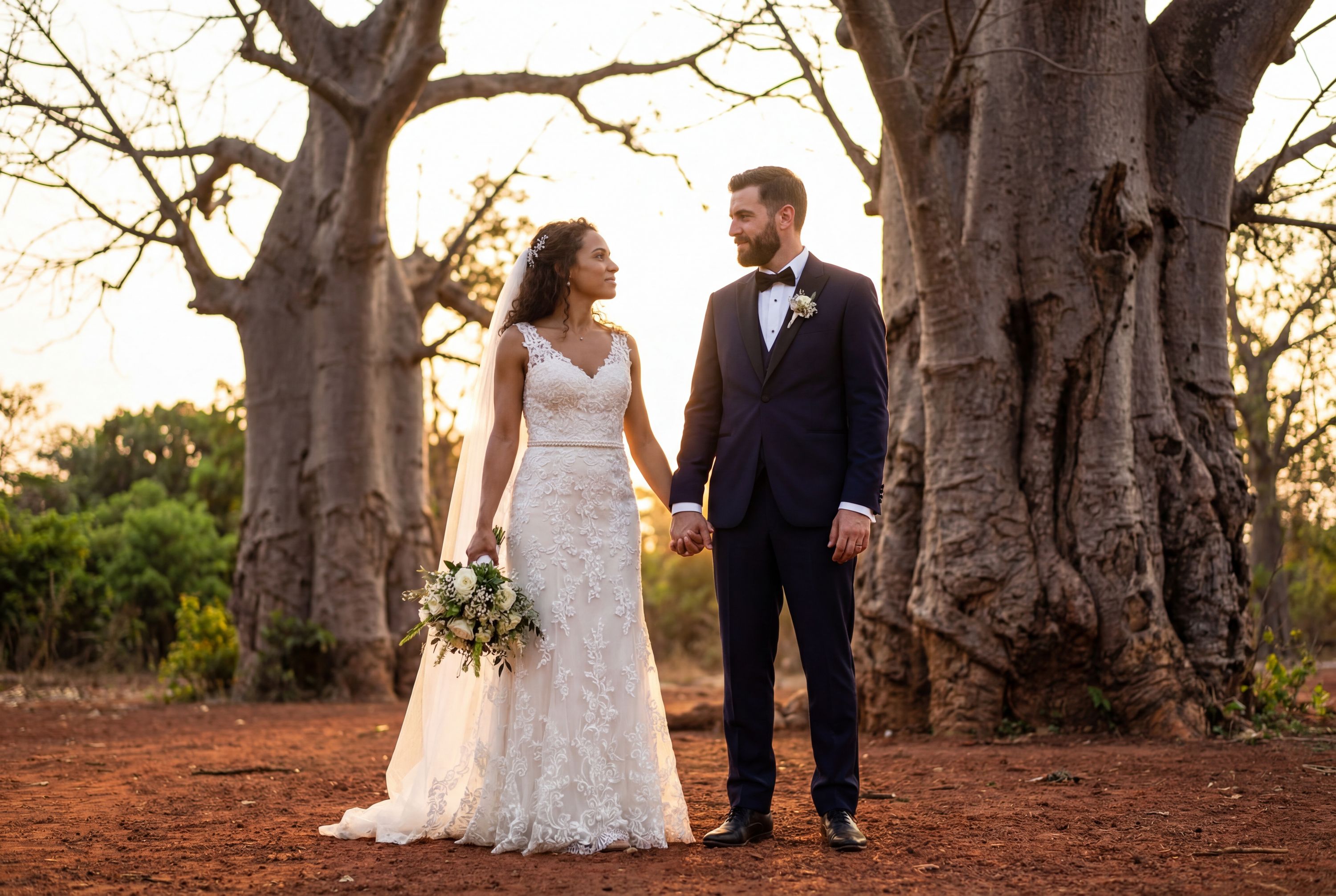 Ancient Baobab Grove wedding photography Bafatá 
