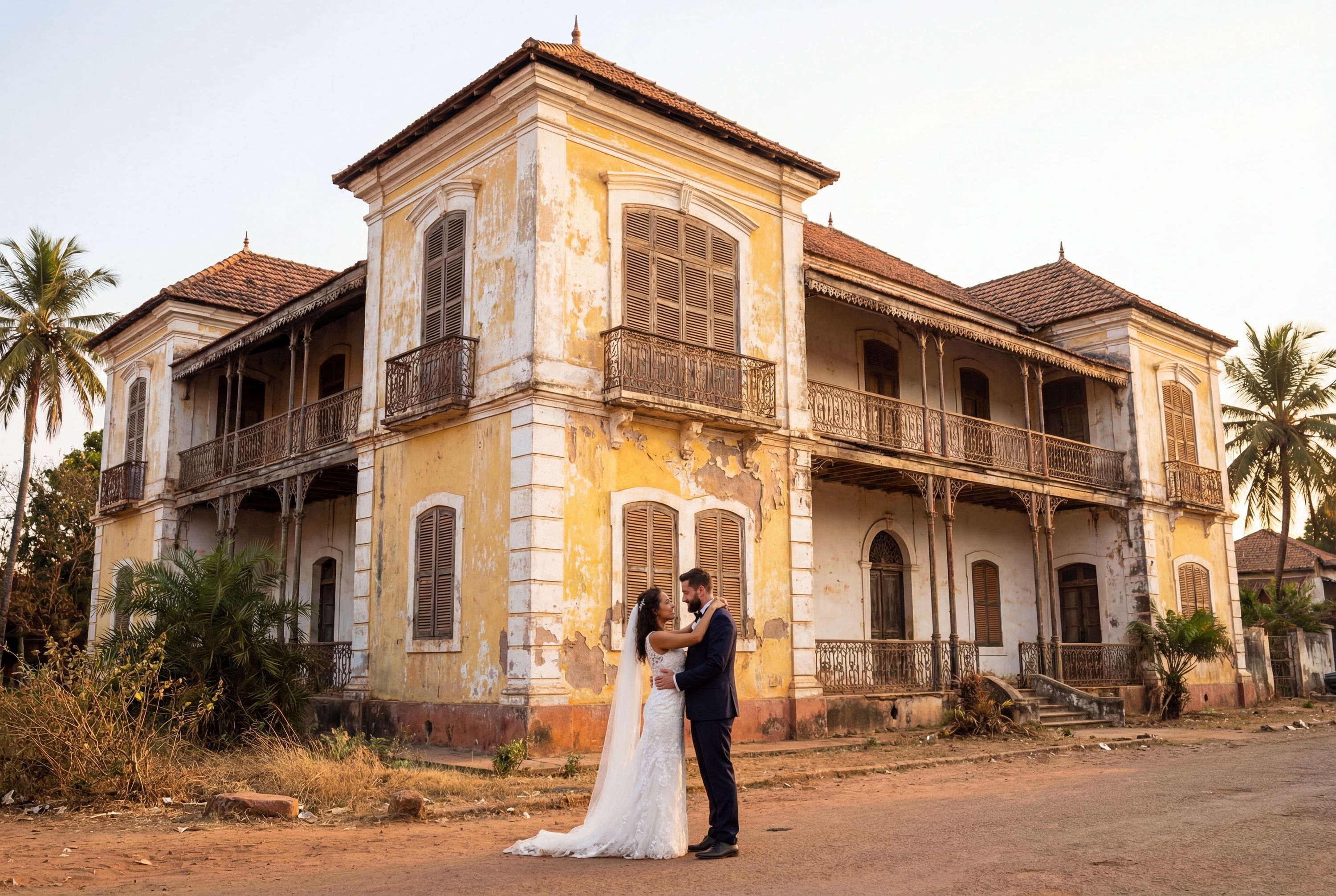 Historic Portuguese Residence wedding photography Bafatá 