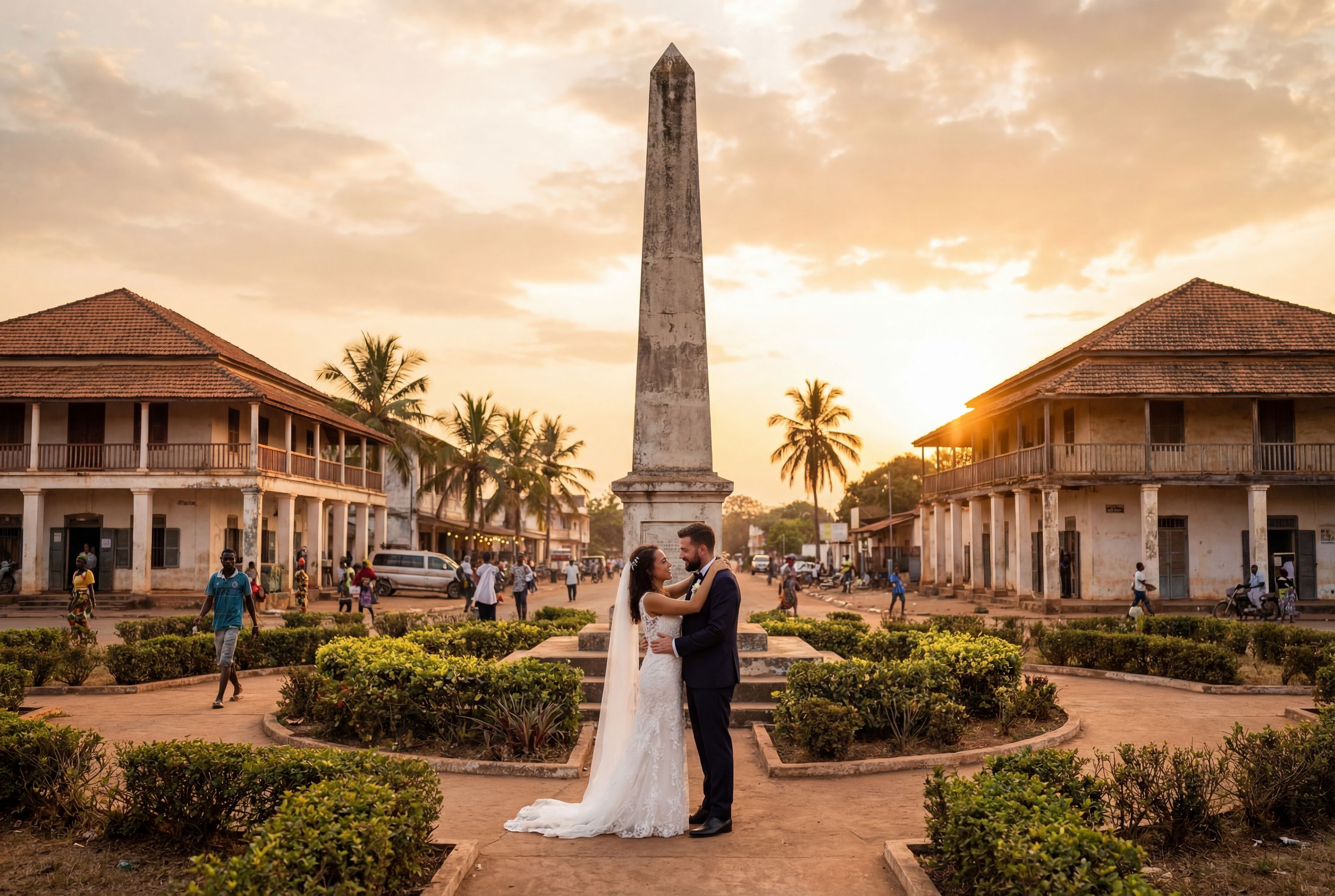 Praça da Independência wedding photography Bafatá 