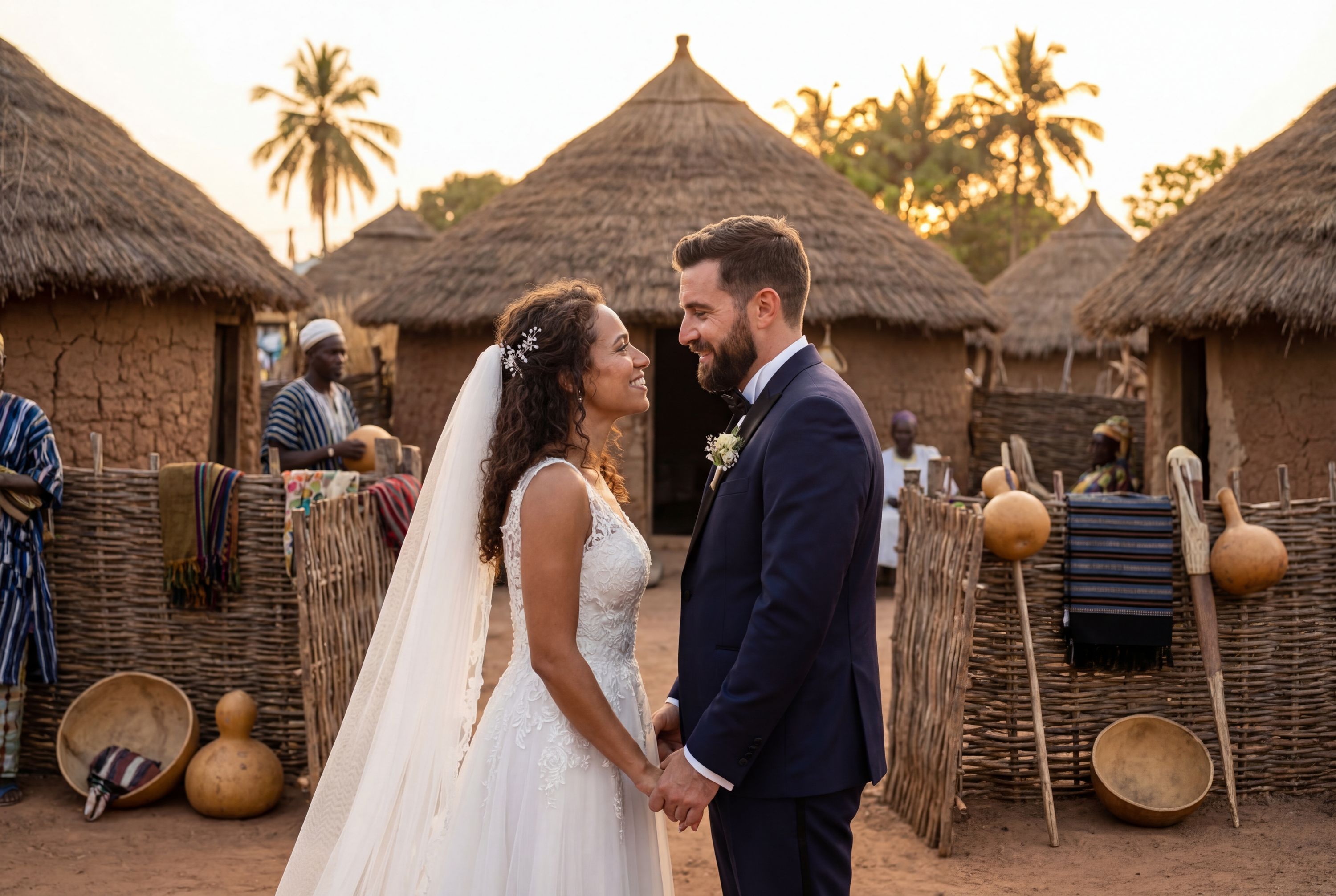 Traditional Fulani Village Setting wedding photography Bafatá 