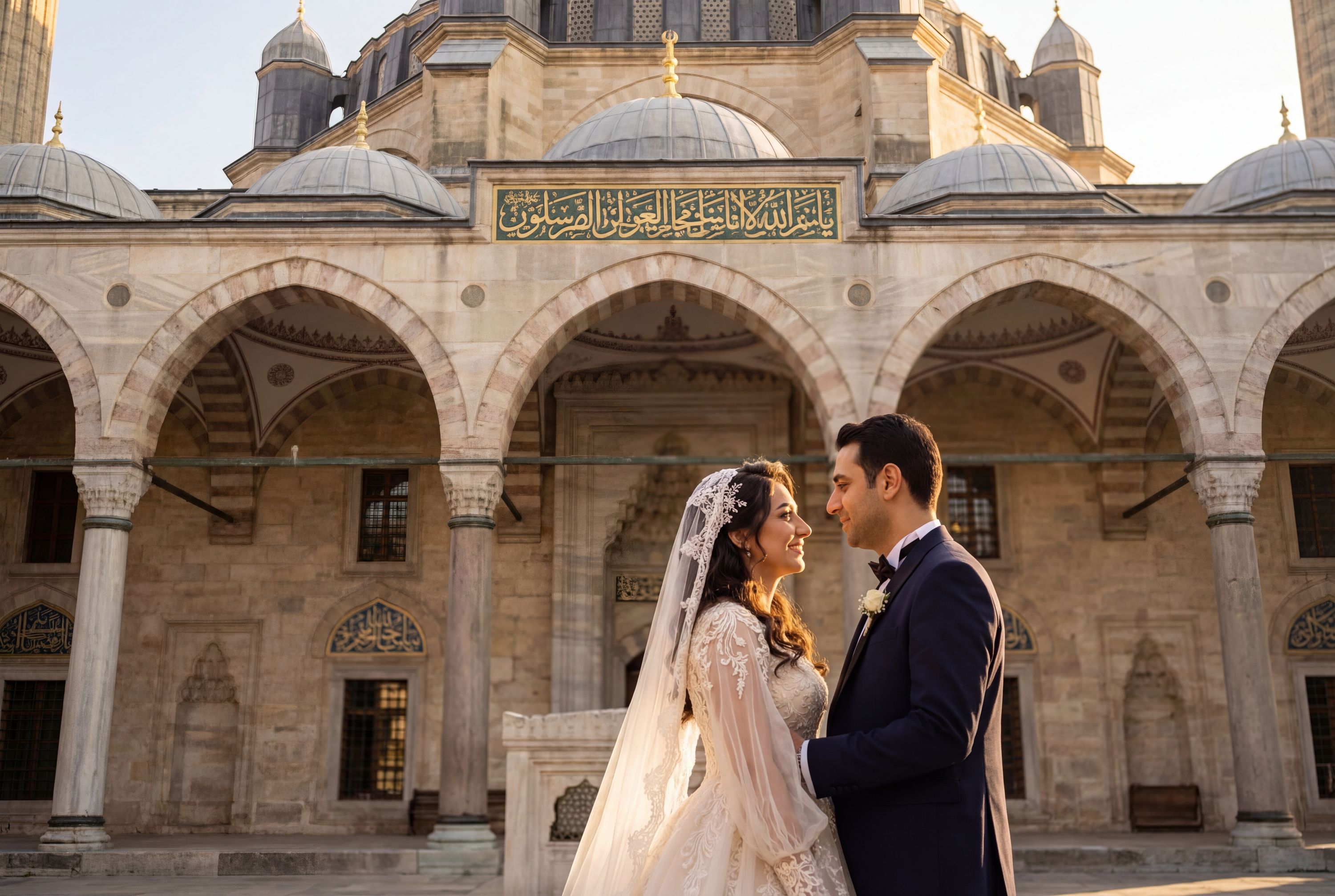 Eski Cami (Old Mosque) wedding photography Edirne 