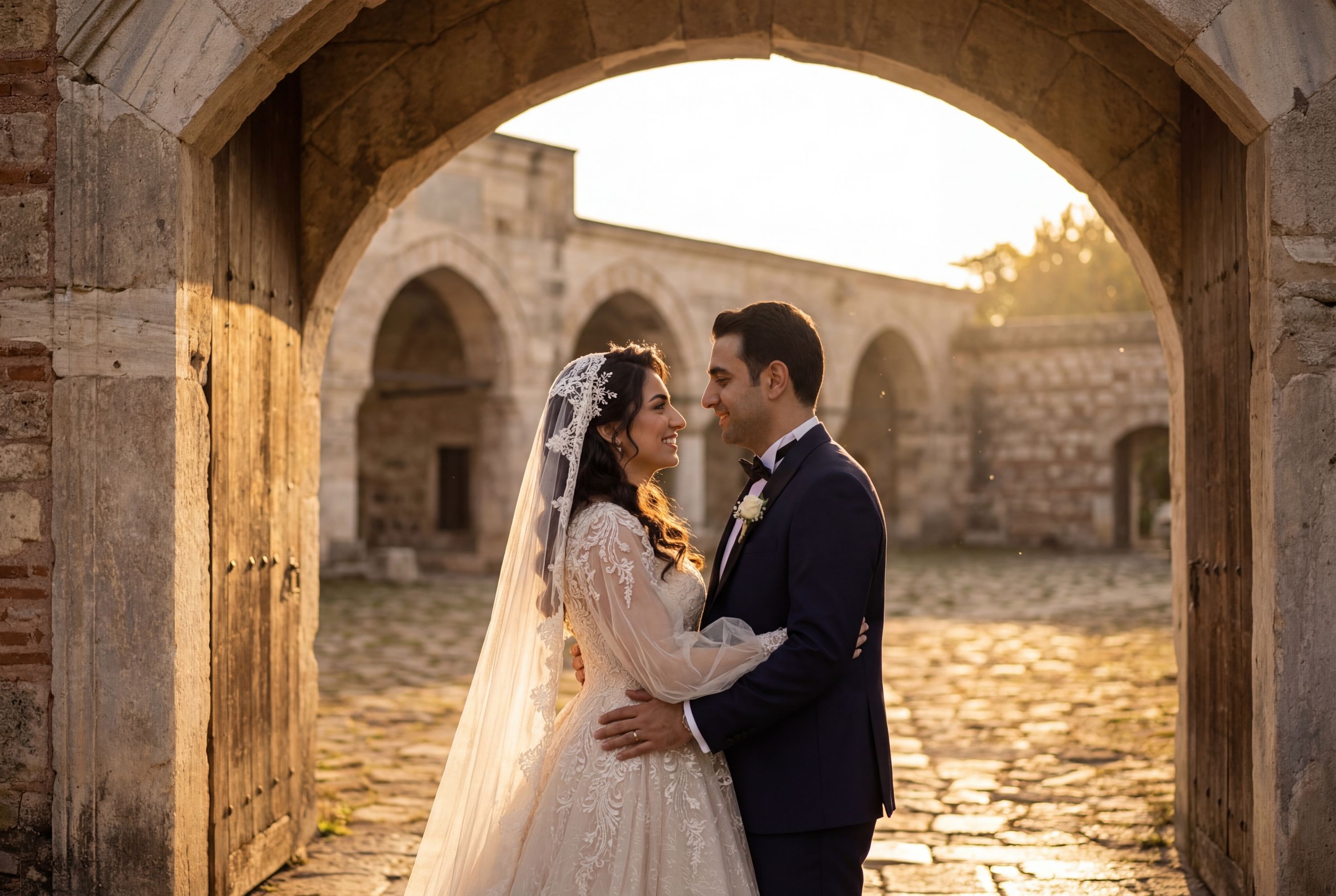 Rüstem Paşa Caravanserai wedding photography Edirne 