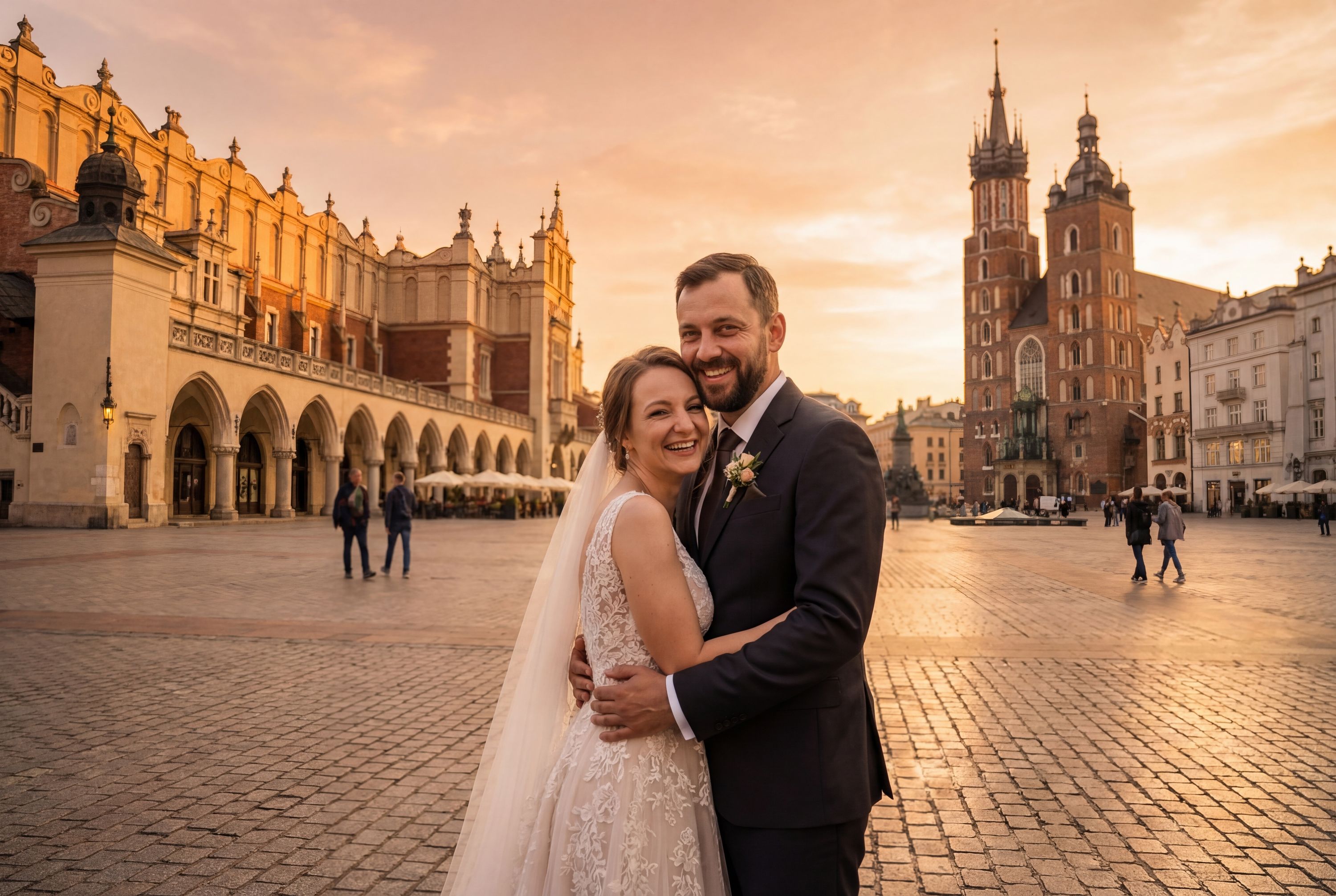 Wedding photography Kraków - Main Market Square