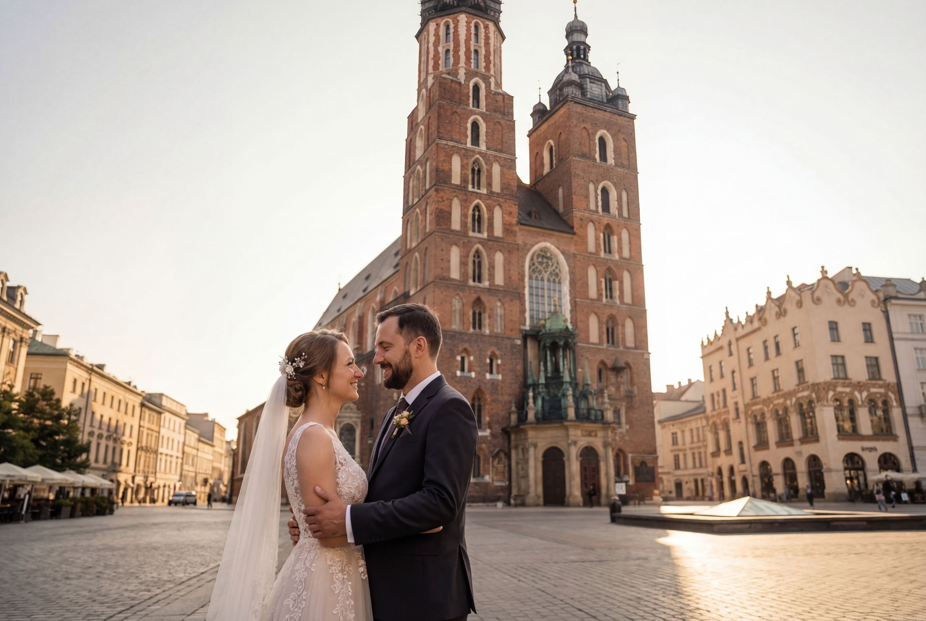 Wedding photography Kraków - St. Mary's Basilica