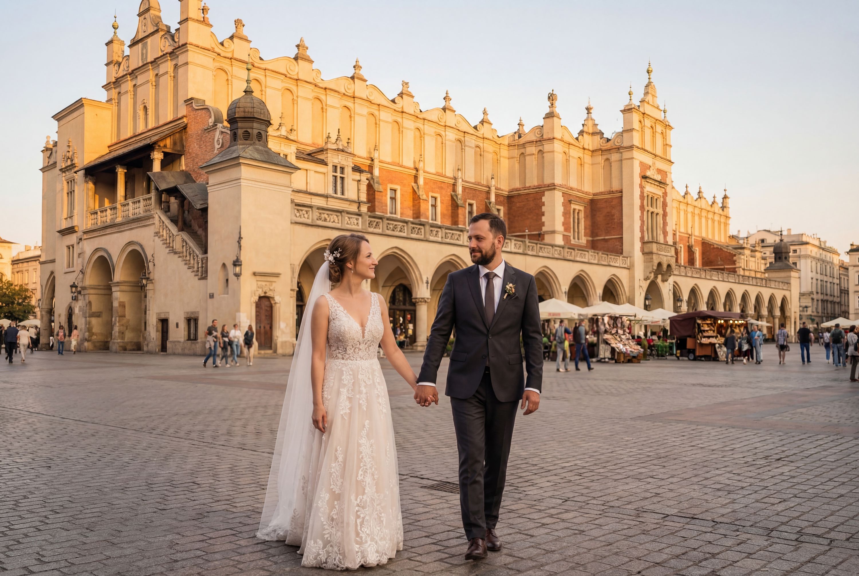 Wedding photography Kraków - Sukiennice (Cloth Hall)