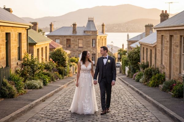 Wedding photography Hobart - Battery Point