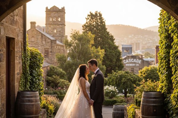 Wedding photography Hobart - Cascade Brewery