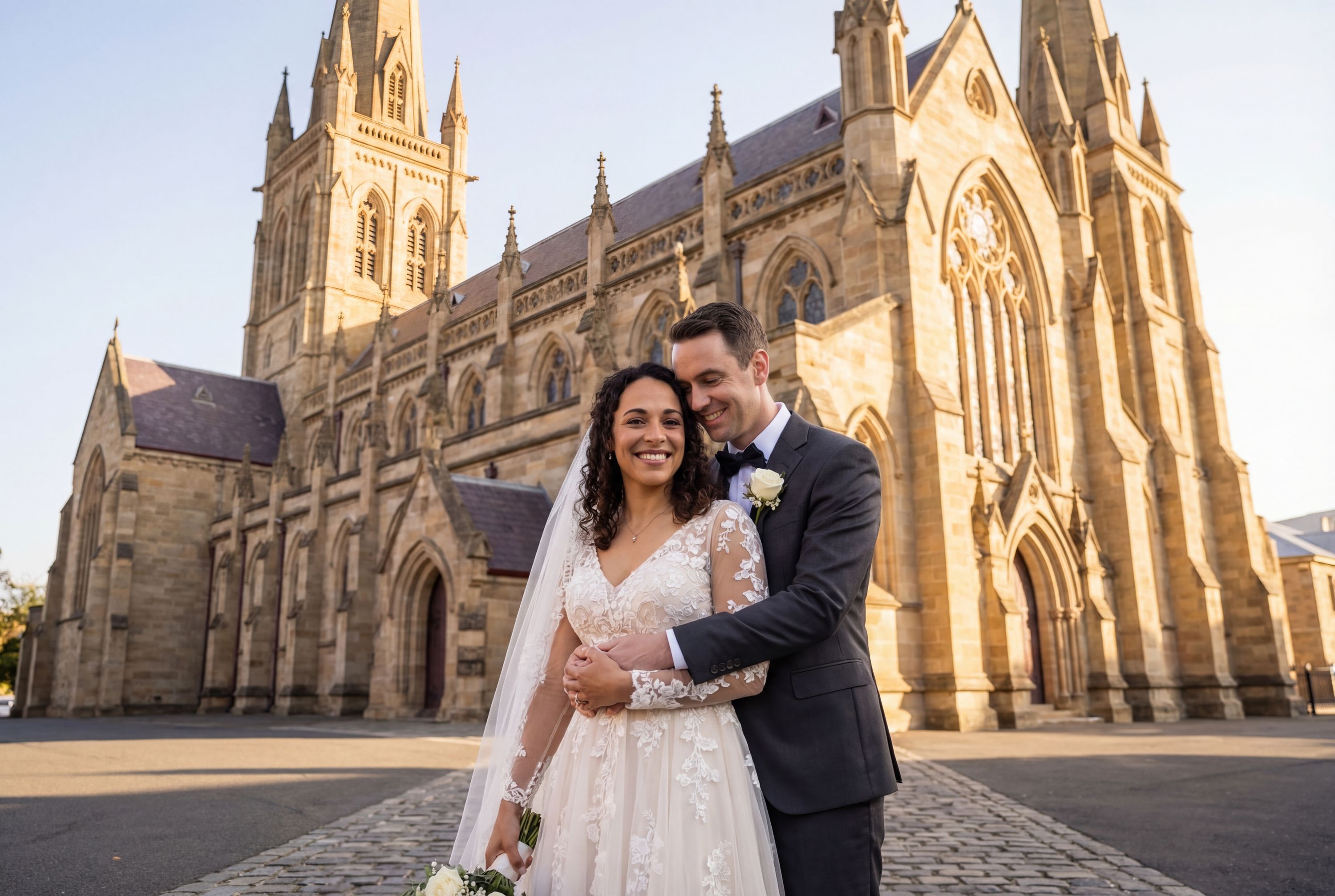 Wedding photography Hobart - St David's Cathedral