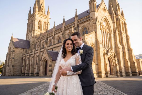 Wedding photography Hobart - St David's Cathedral