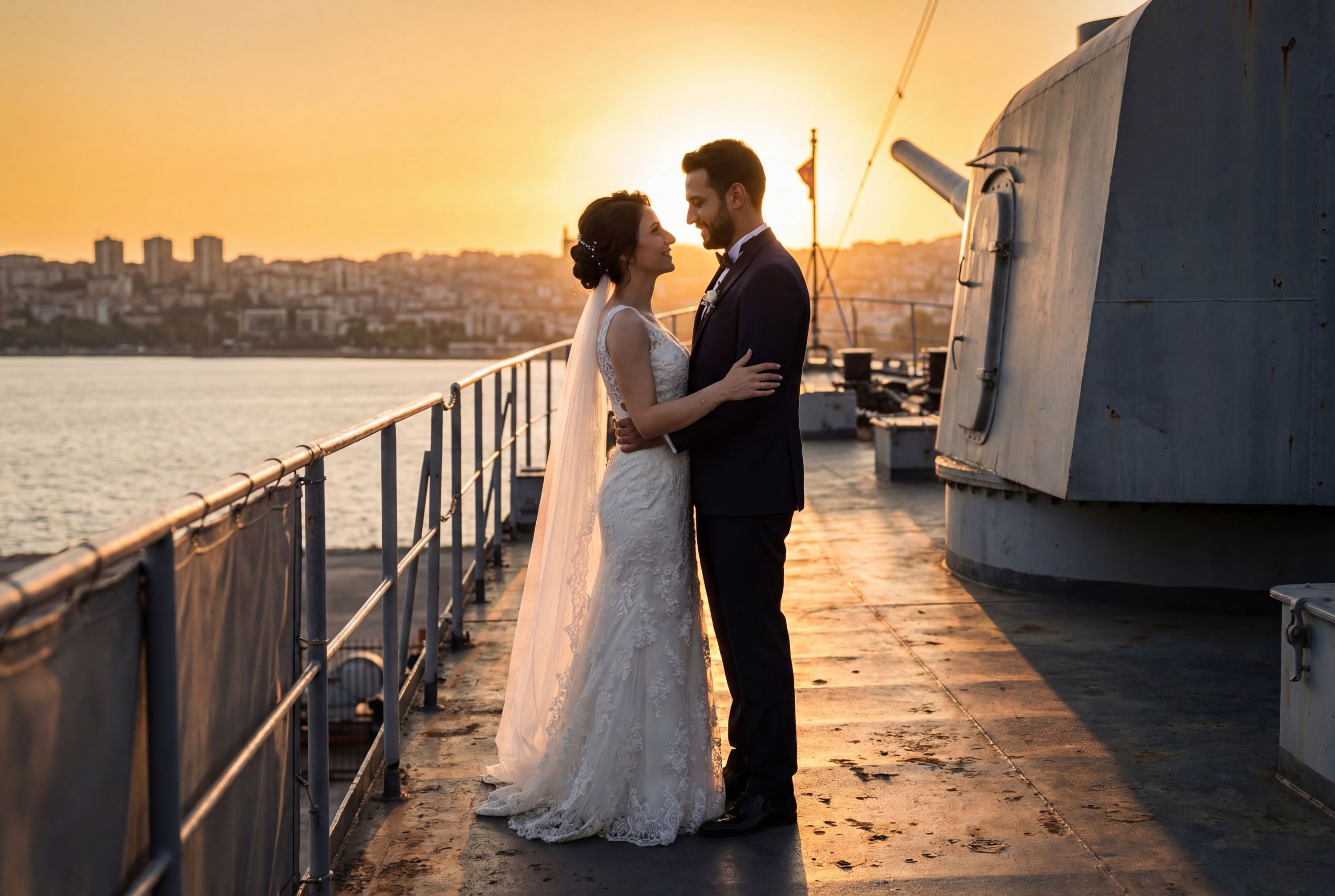 Gayret Ship Museum wedding photography Kocaeli 