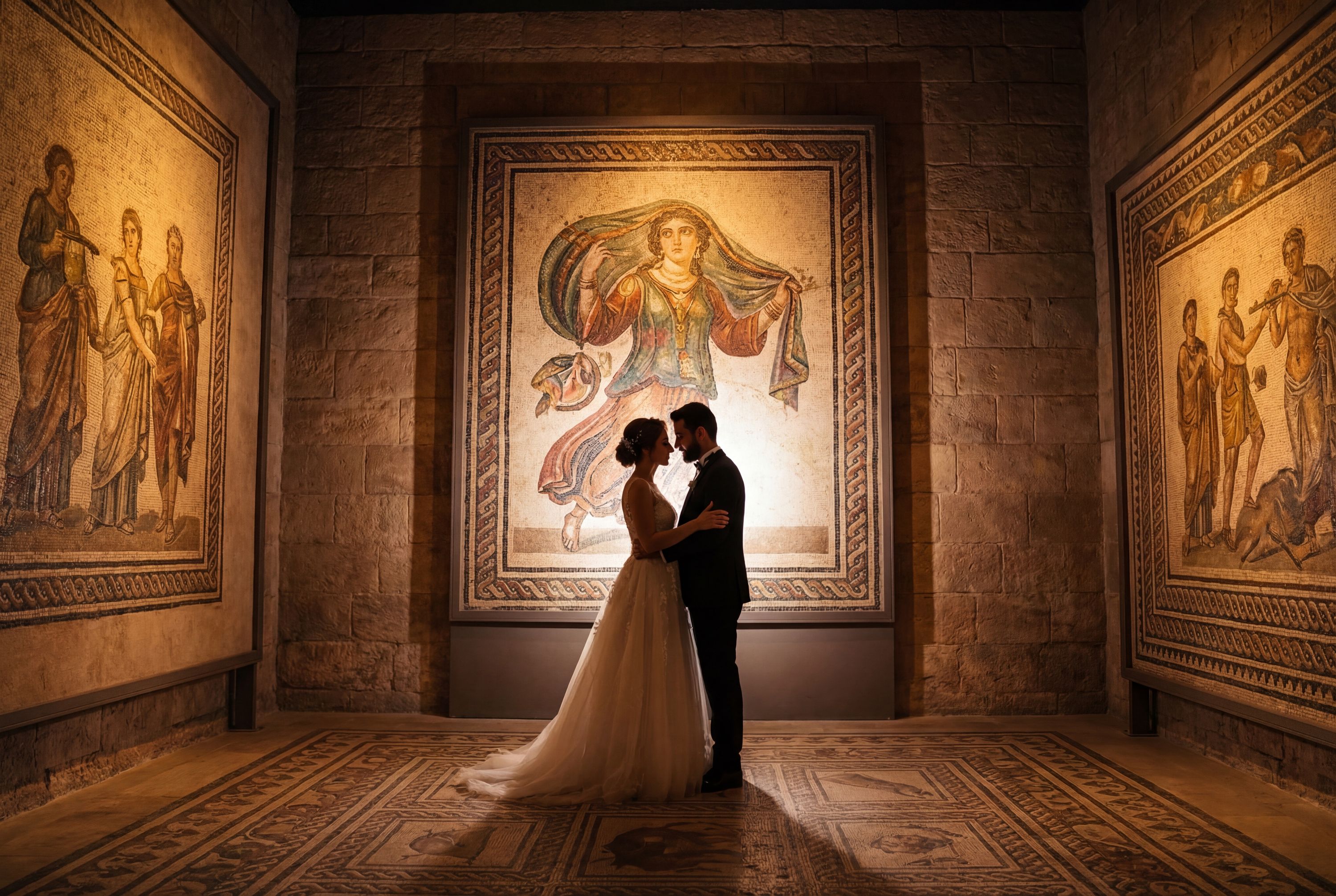 Zeugma Mosaic Museum wedding photography Gaziantep 