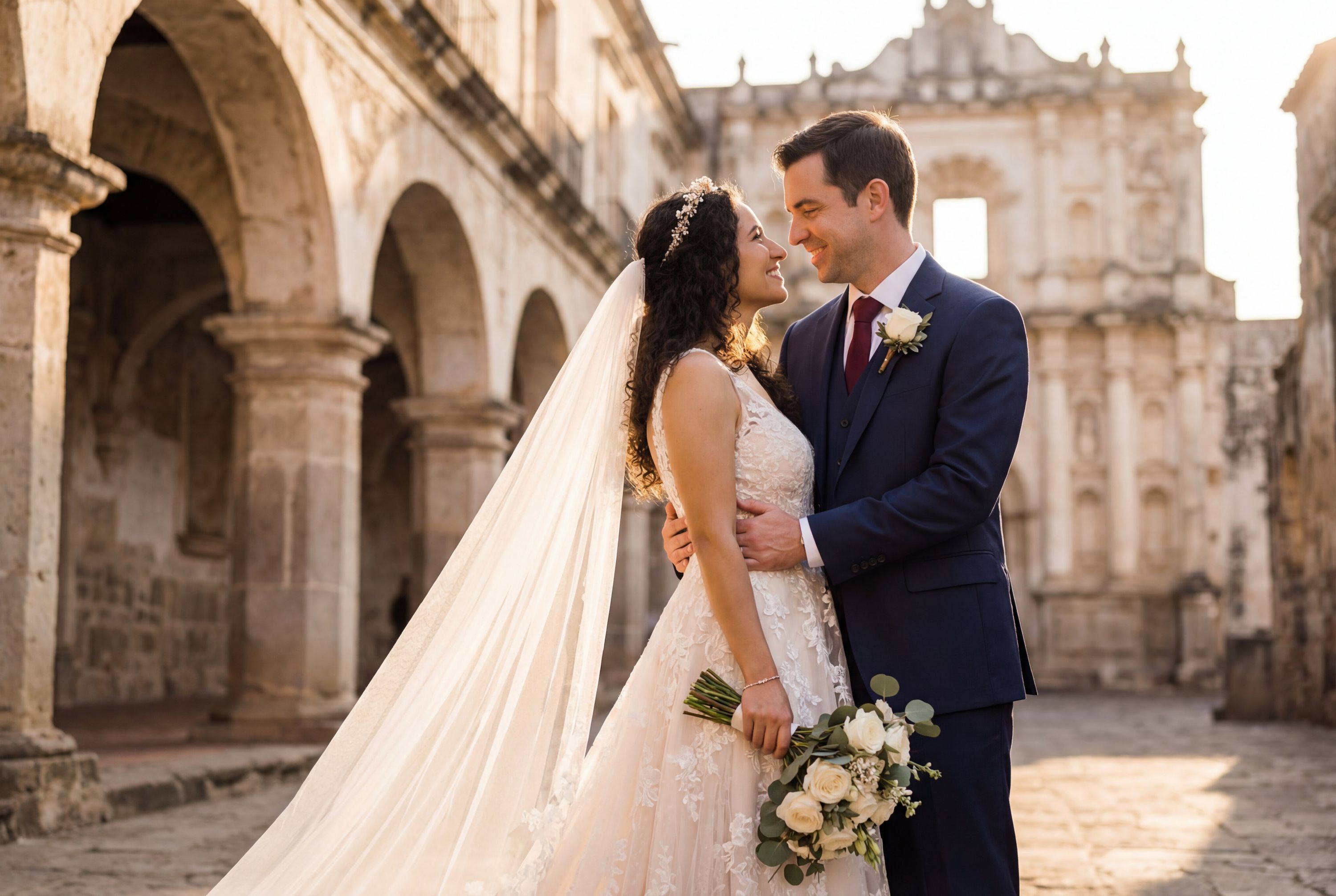El Carmen Ruins (Ruinas del Carmen) wedding photography Antigua Guatemala 