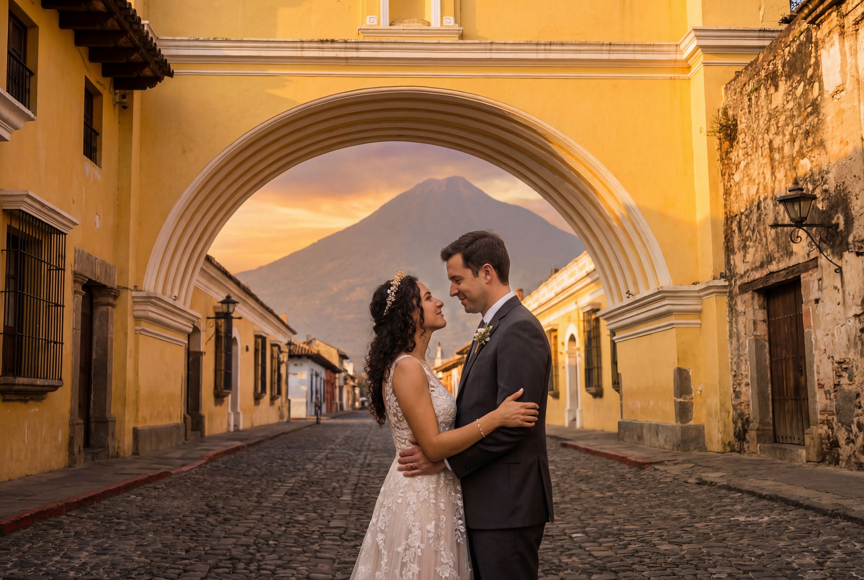 Santa Catalina Arch (Arco de Santa Catalina) wedding photography Antigua Guatemala 