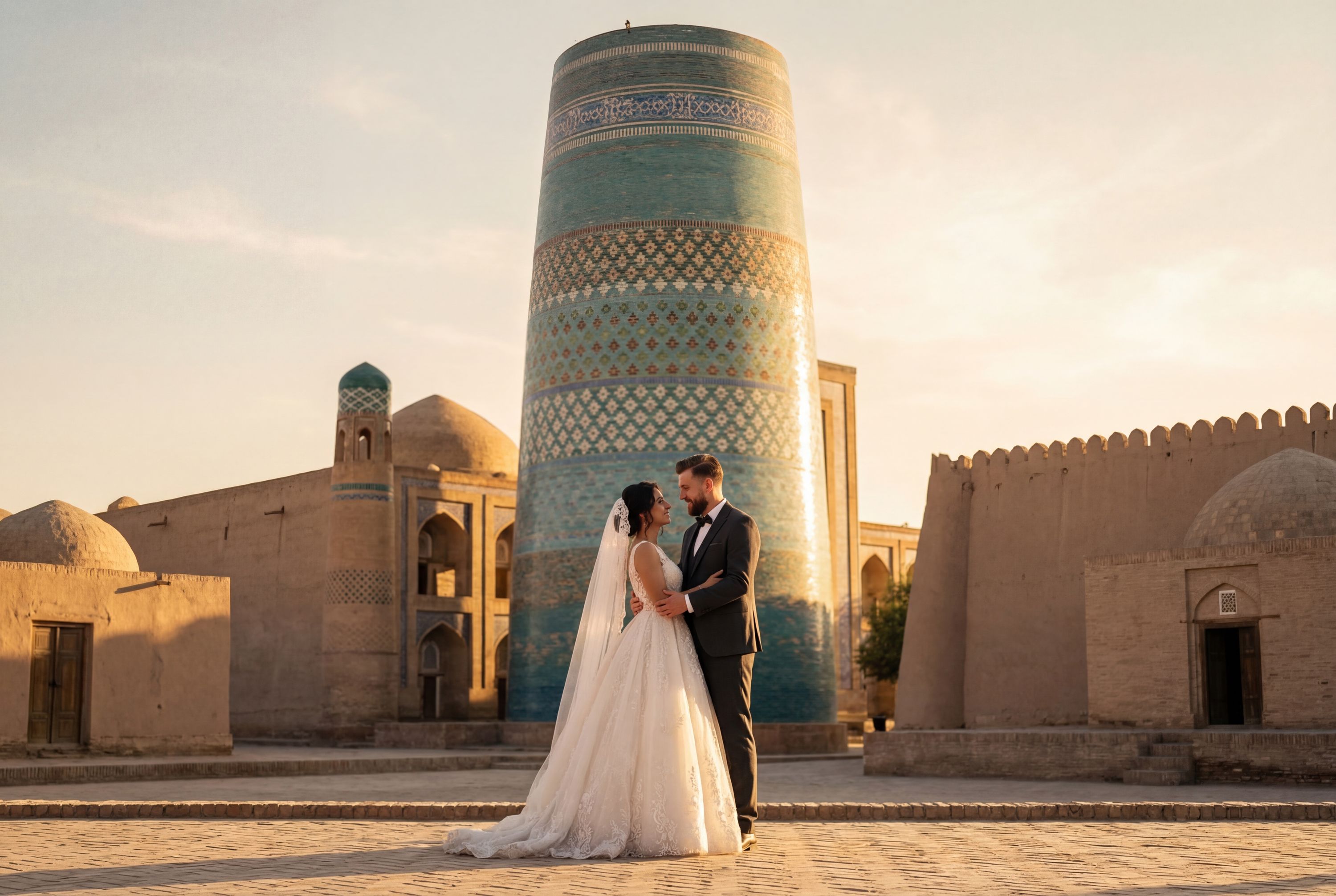 Wedding photography Khiva - Kalta Minor Minaret