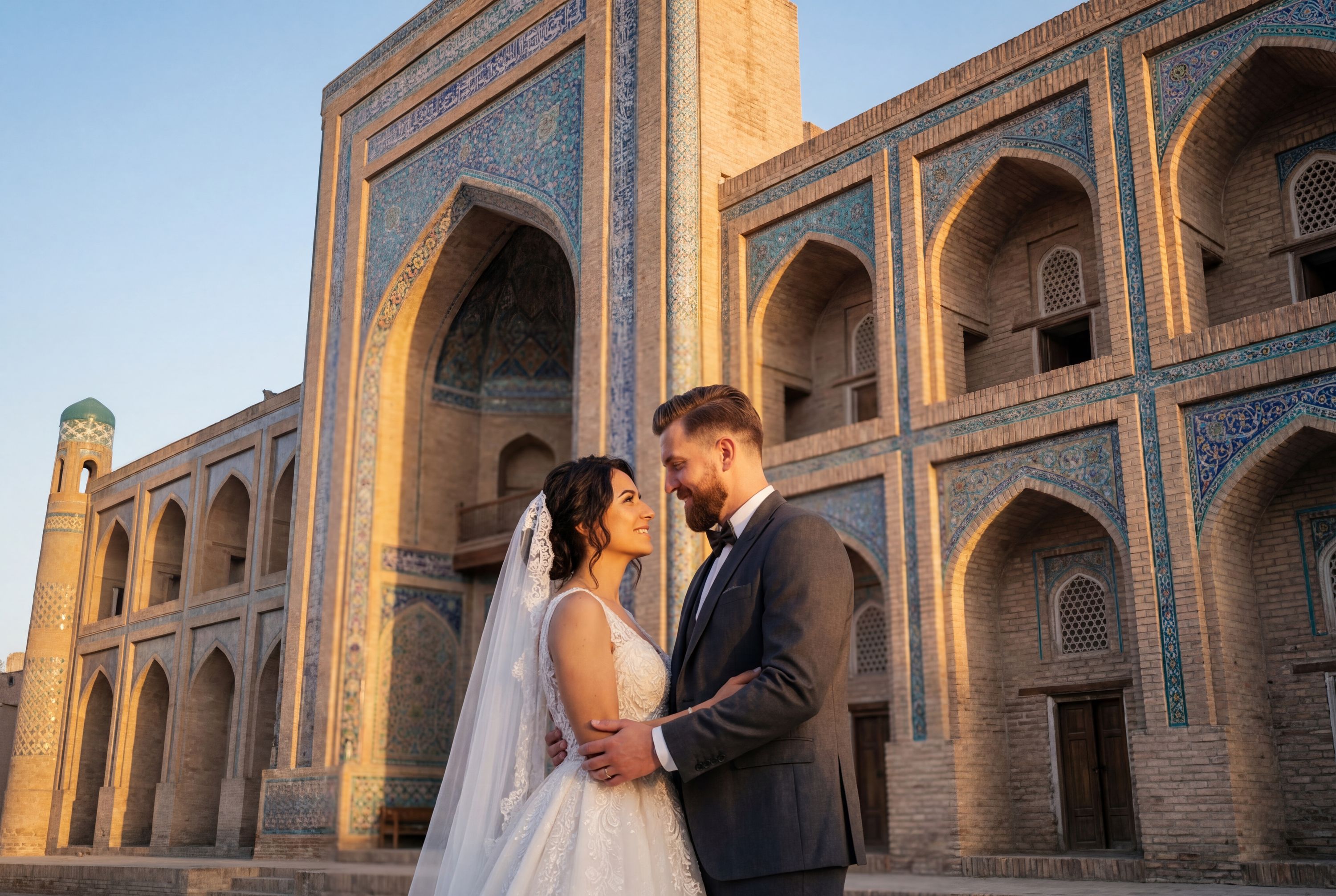 Wedding photography Khiva - Muhammad Amin-khan Madrasah
