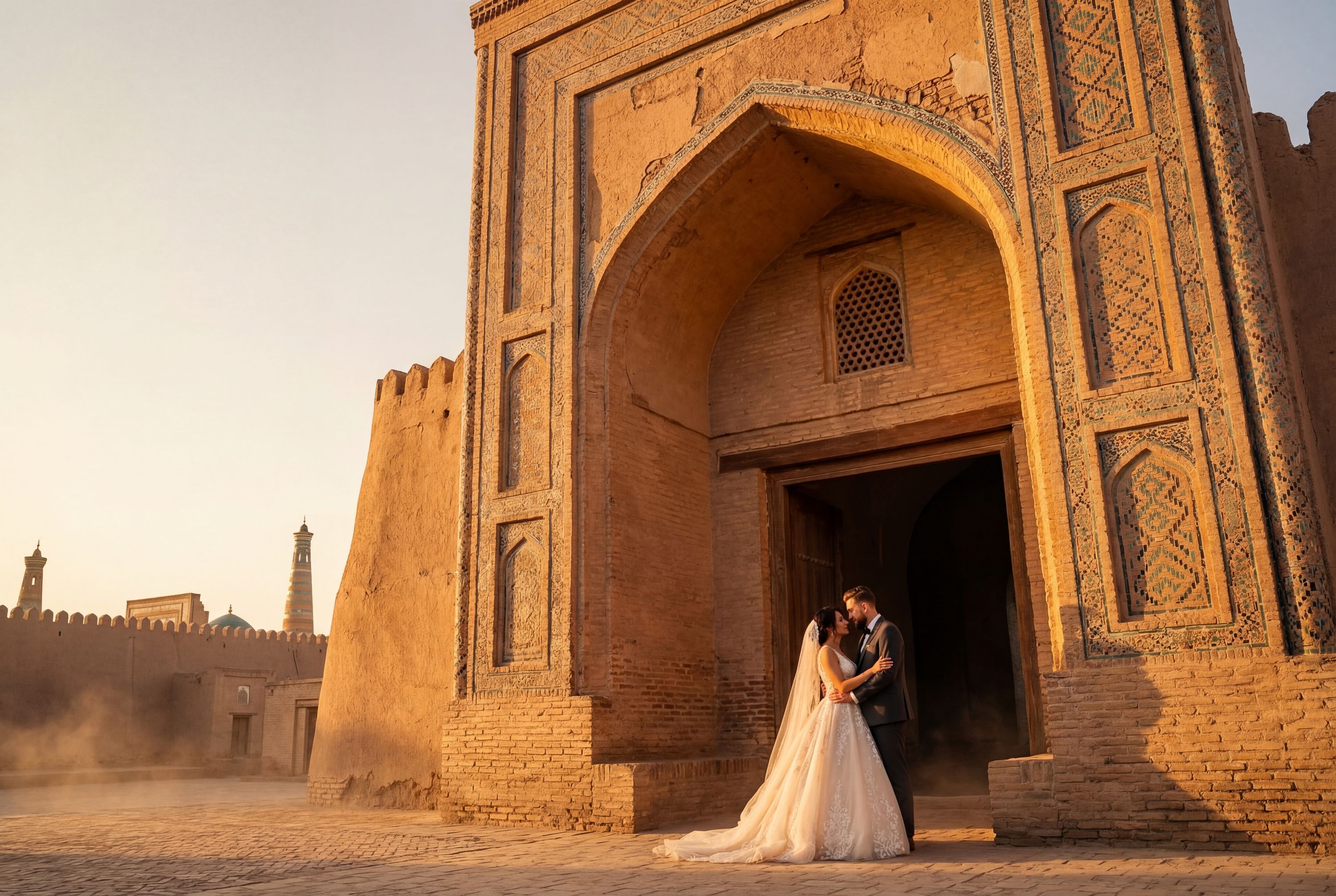 Wedding photography Khiva - Ota Darvoza (West Gate)