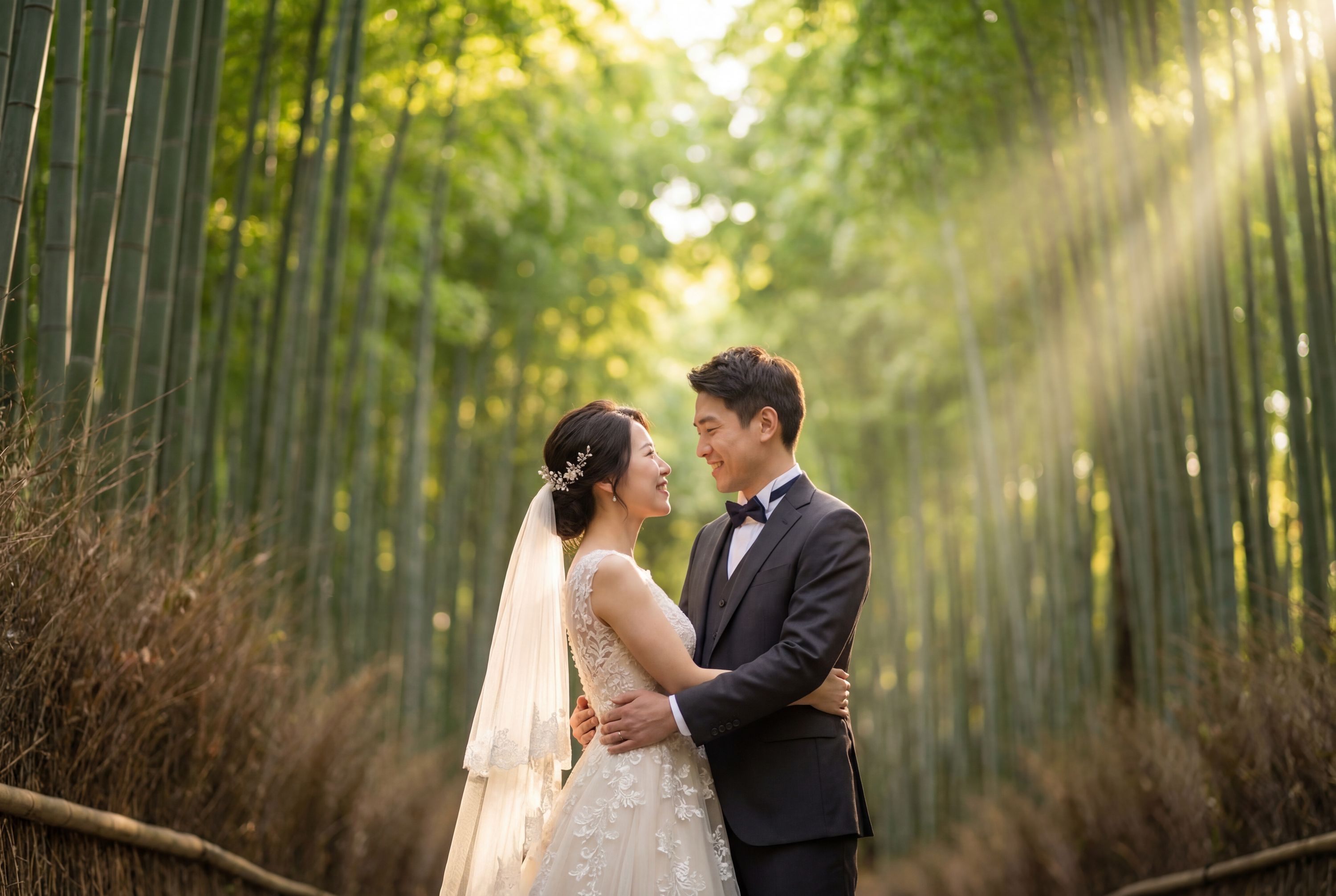 Arashiyama Bamboo Grove wedding photography Kyoto 