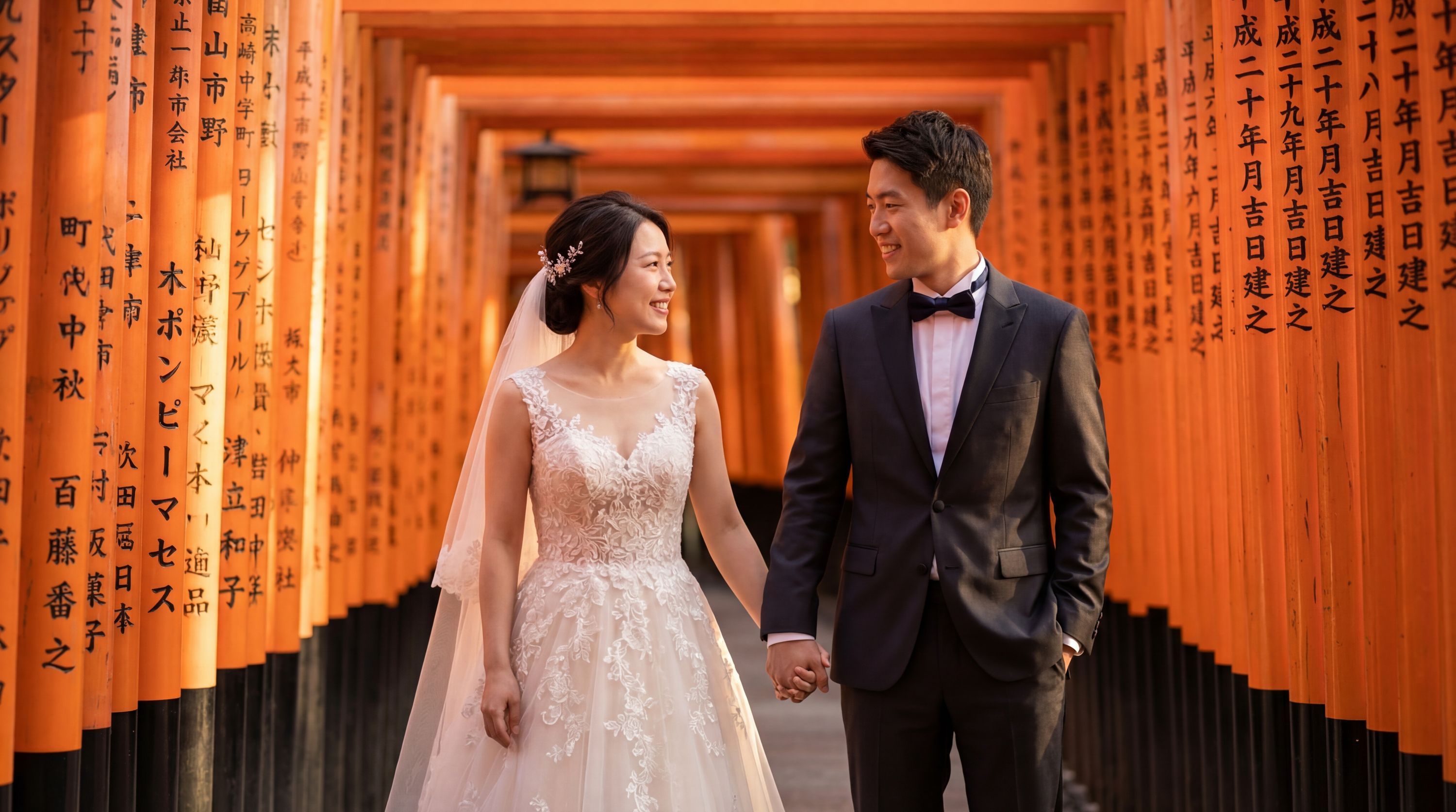 Fushimi Inari-taisha Shrine wedding photography Kyoto 