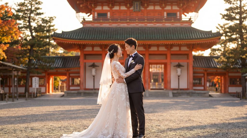 Heian Shrine wedding photography, Kyoto, Heian Shrine wedding photography, Kyoto,