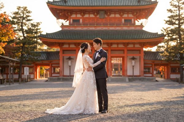 Heian-jingū Shrine wedding photography Heian-jingū Shrine wedding photography Kyoto