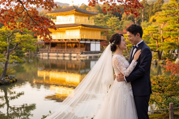 Kinkaku-ji (Golden Pavilion) wedding photography Kinkaku-ji (Golden Pavilion) wedding photography Kyoto