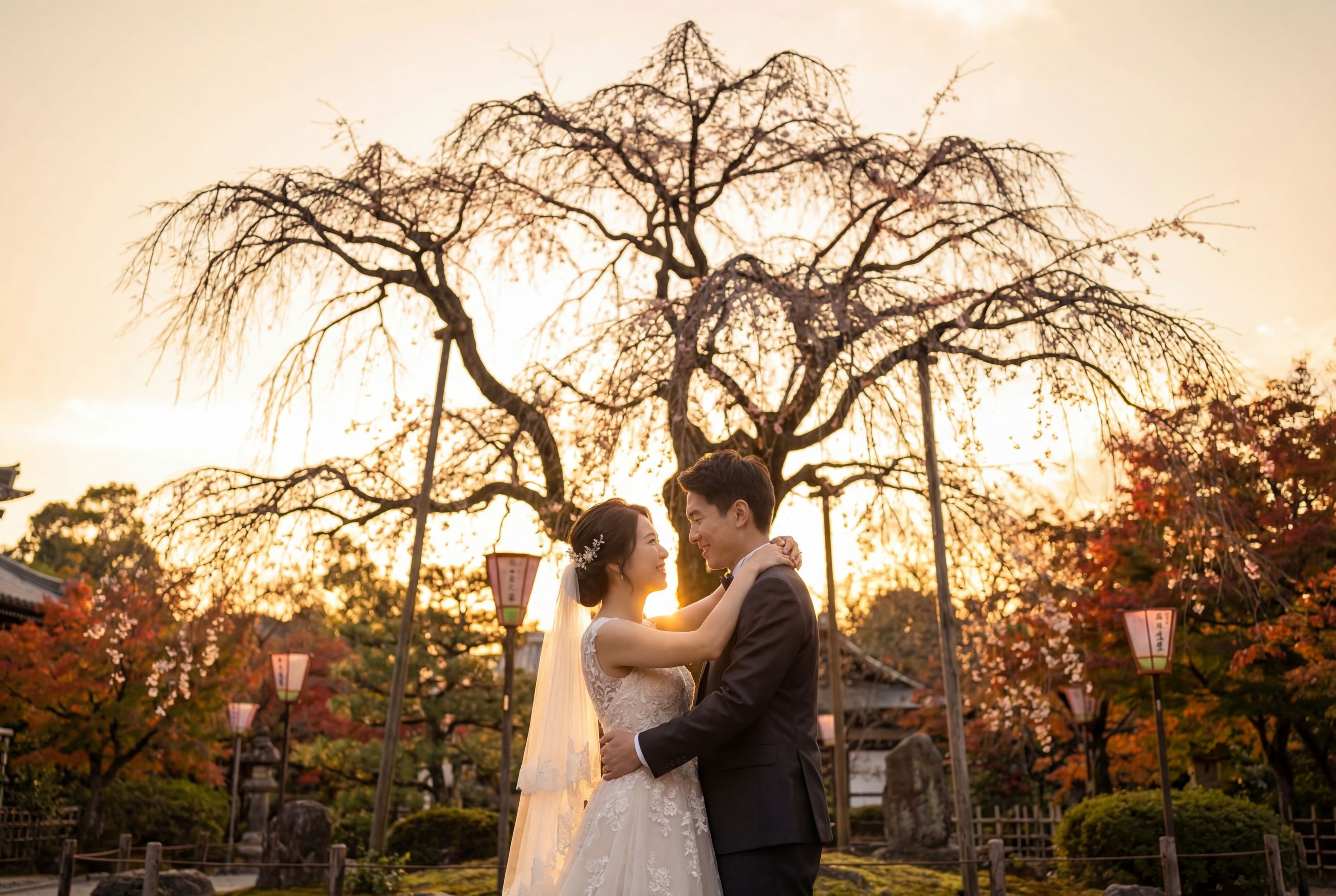 Maruyama Park wedding photography Kyoto 