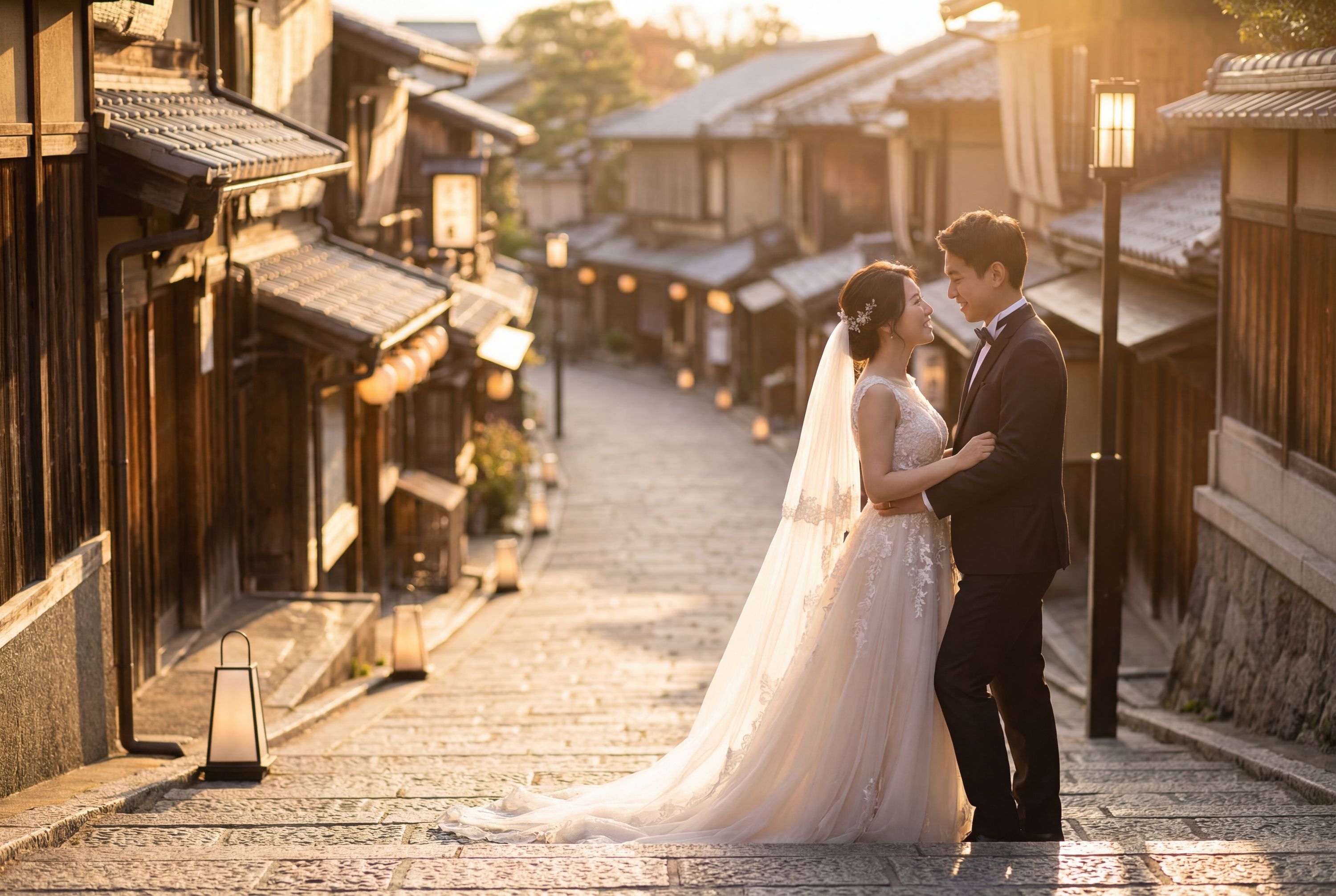 Sannenzaka & Ninenzaka Slopes wedding photography Kyoto 