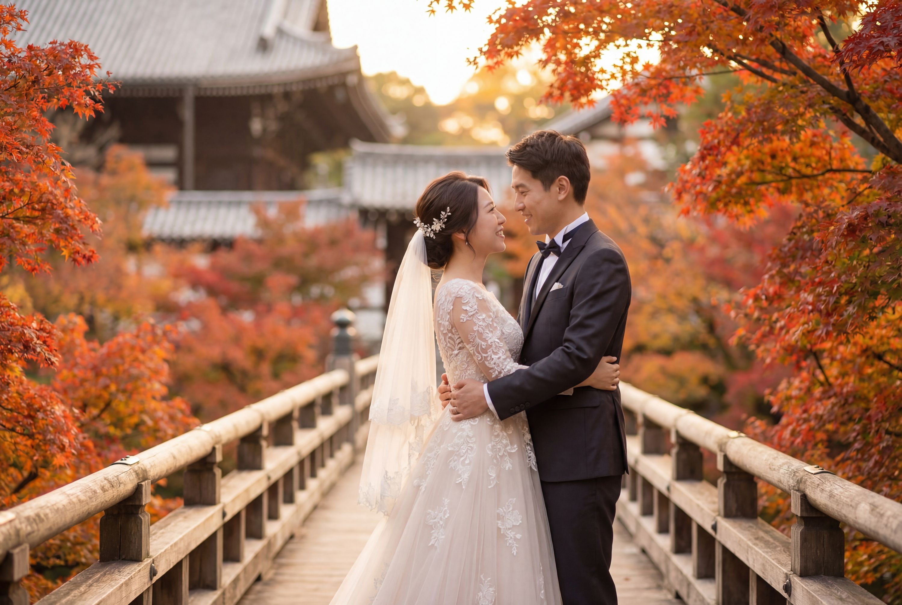 Tofuku-ji Temple wedding photography Kyoto 