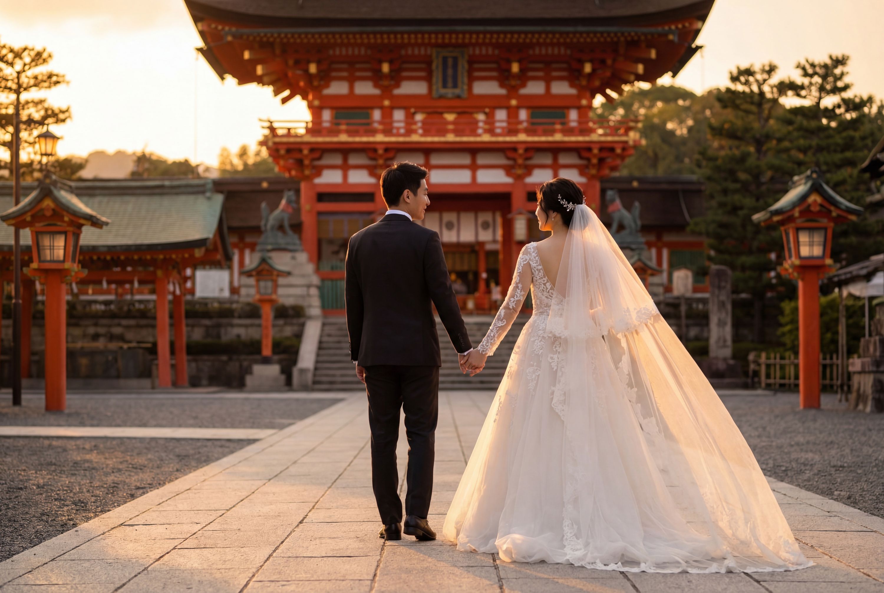 Yasaka Shrine wedding photography Kyoto 