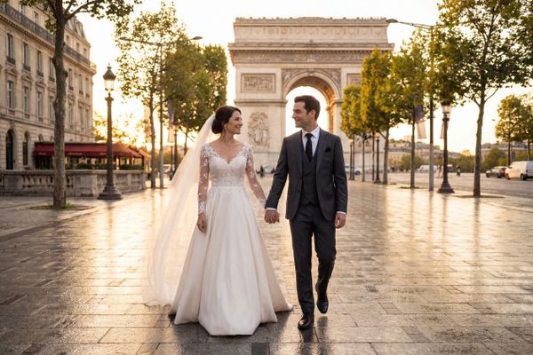 Arc de Triomphe & Champs-Élysées wedding photography Arc de Triomphe & Champs-Élysées wedding photography Paris