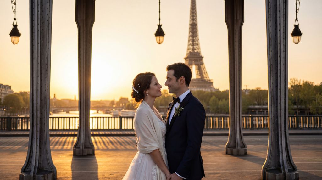 Bir-Hakeim Bridge wedding photography, Paris, Bir-Hakeim Bridge wedding photography, Paris,
