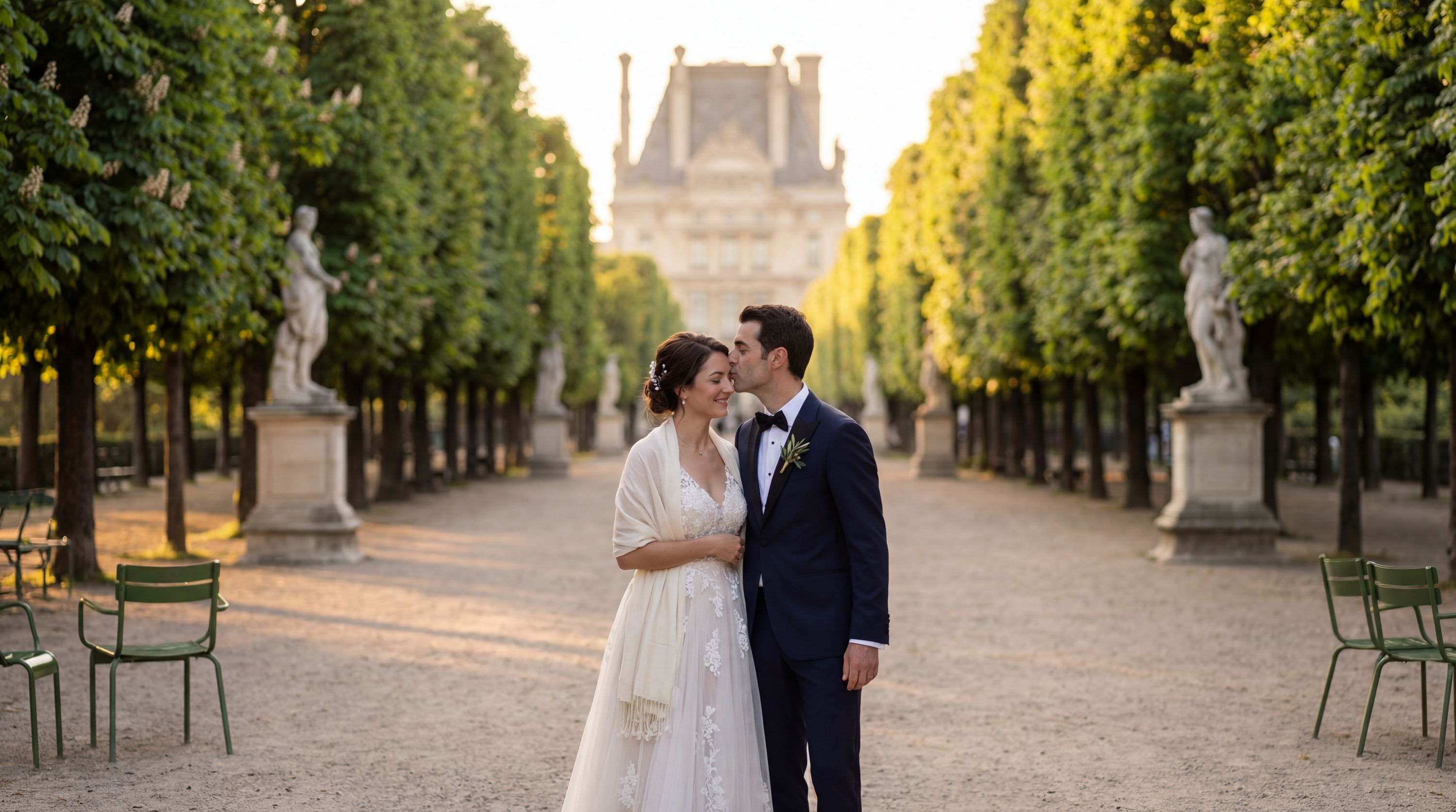 Tuileries Garden wedding photography Paris 