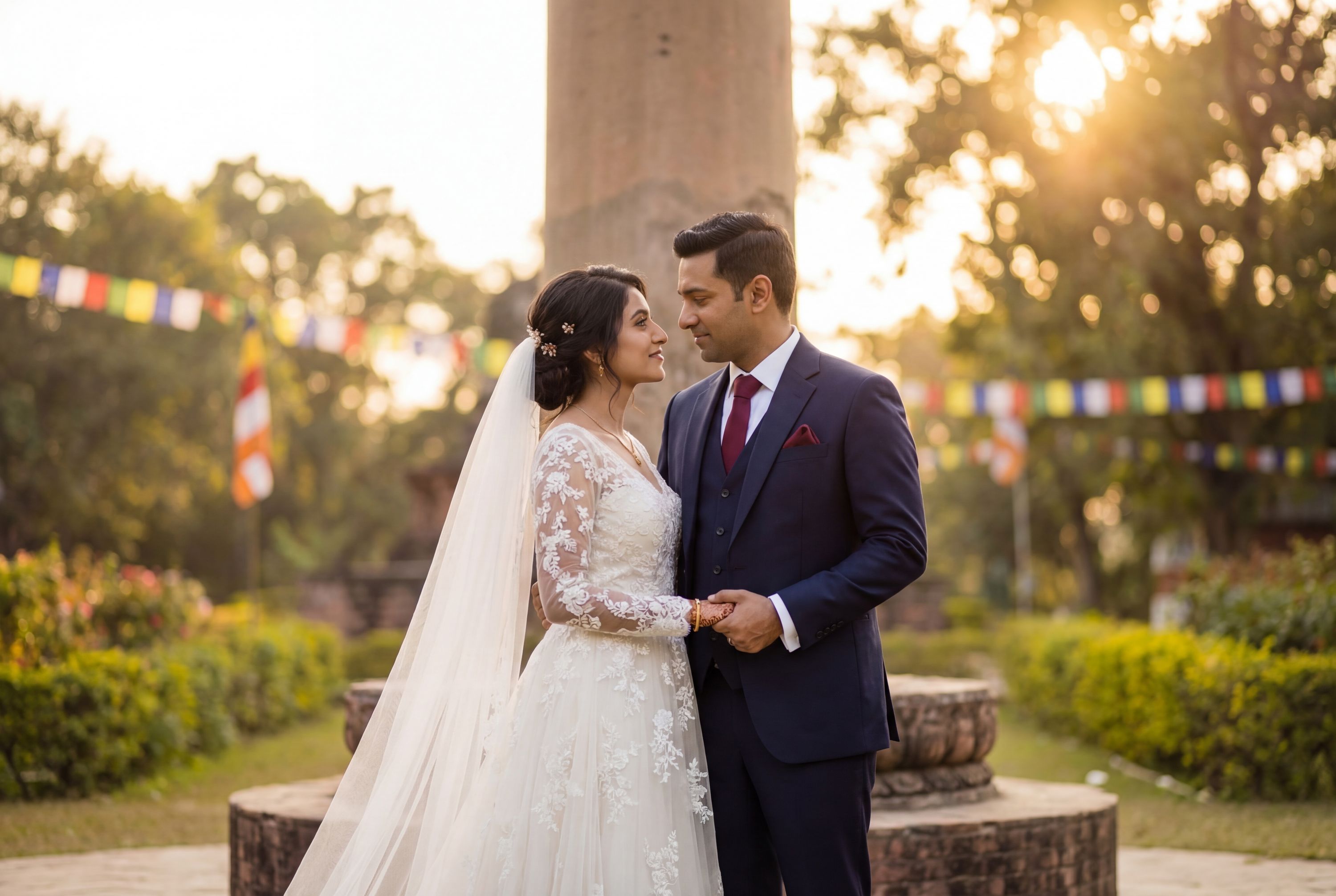 Wedding photography Lumbini - Ashoka Pillar